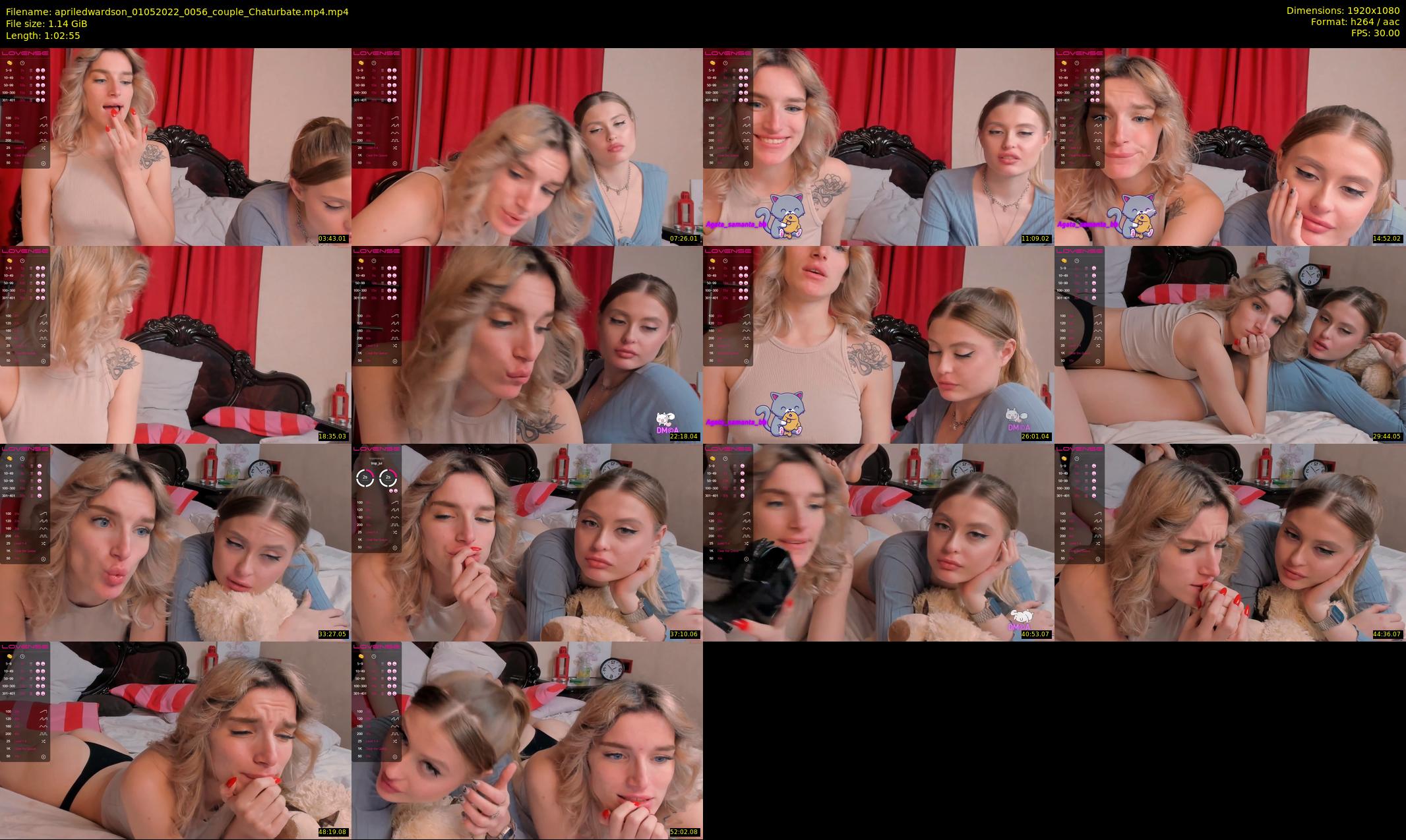 apriledwardson — 63 minute Chaturbate couple cam show recording, 1080p, May 1, 2022