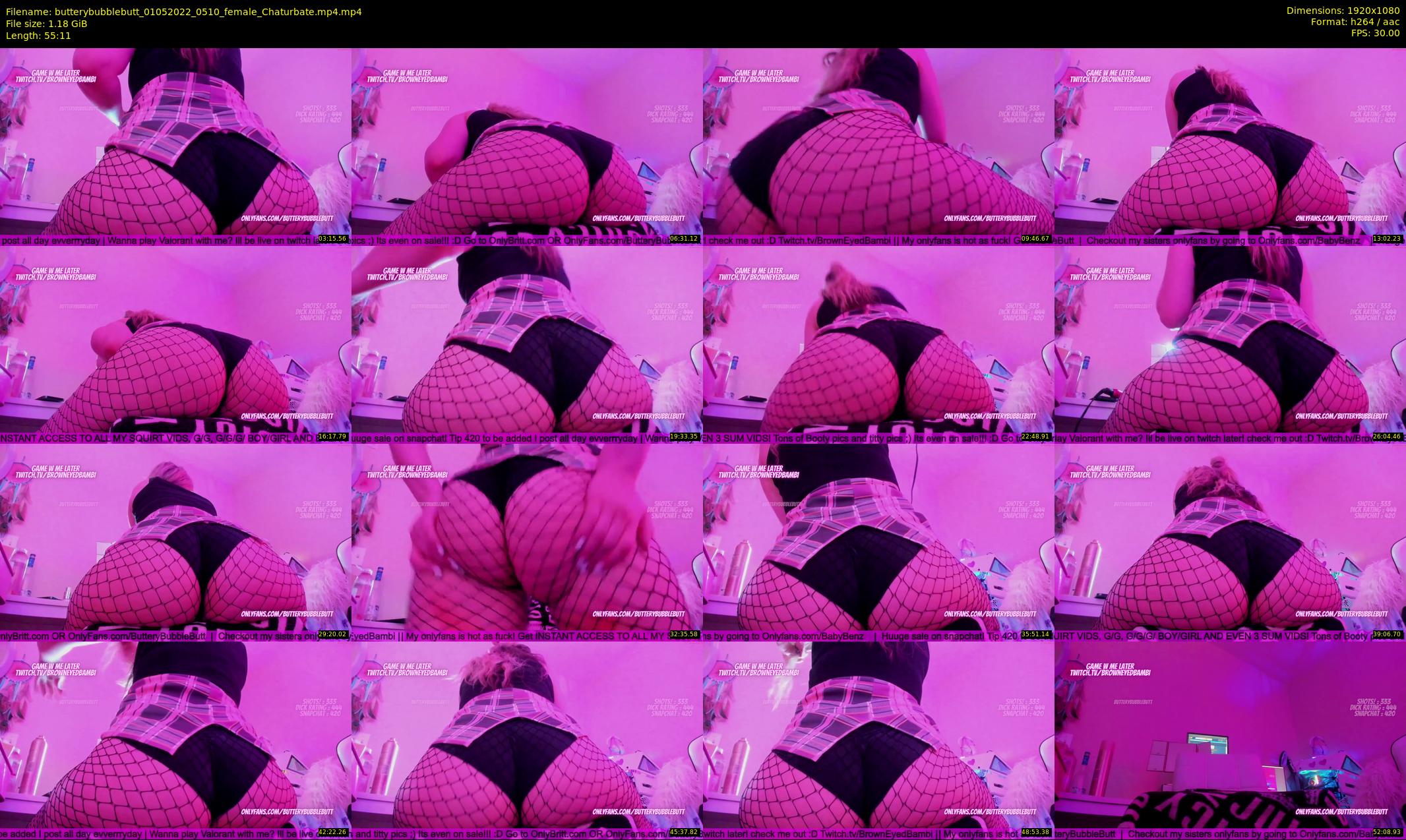 butterybubblebutt — 56 minute Chaturbate couple cam show recording, 1080p, May 1, 2022