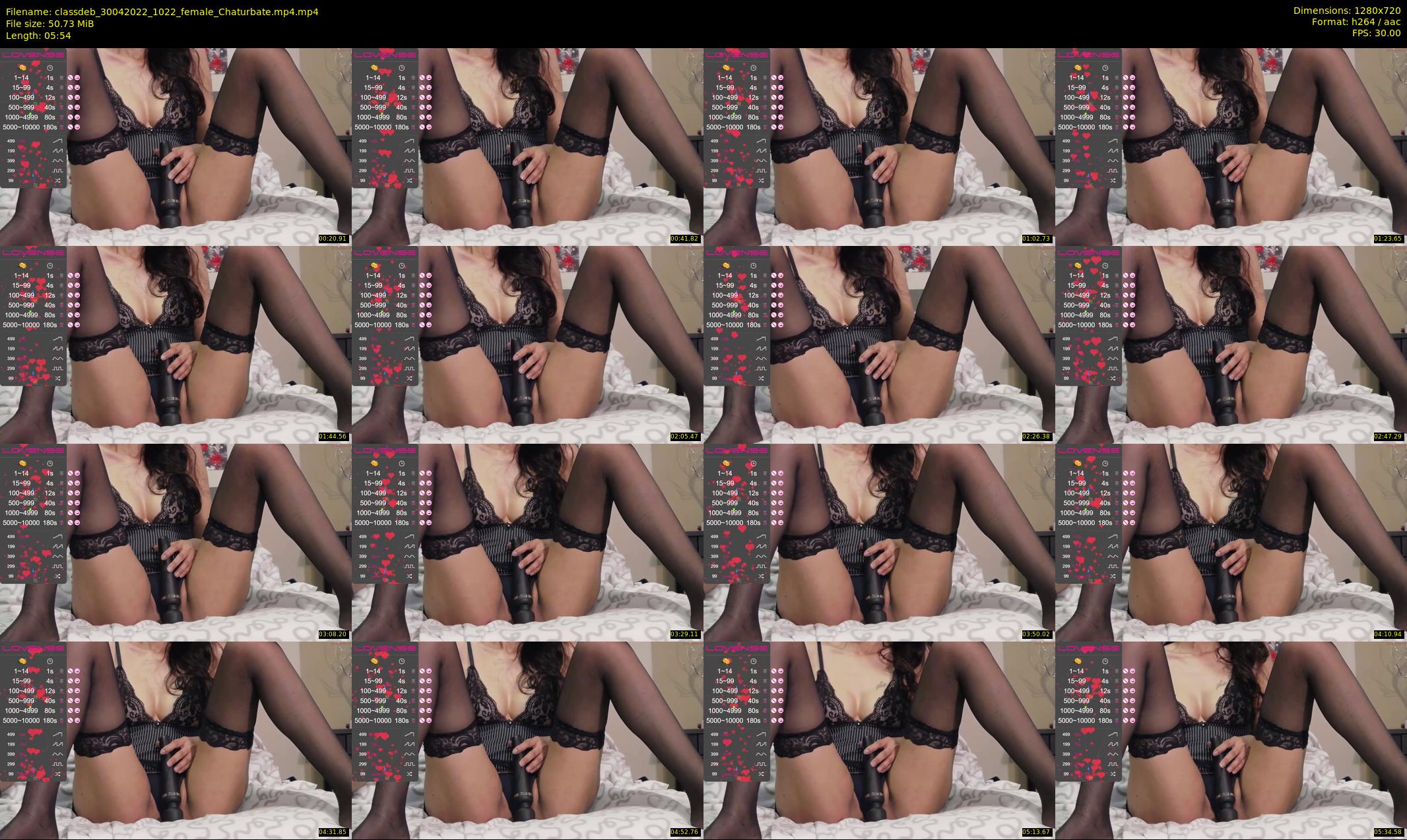 classdeb — 6 minute Chaturbate female cam show recording, 720p, Apr 30, 2022