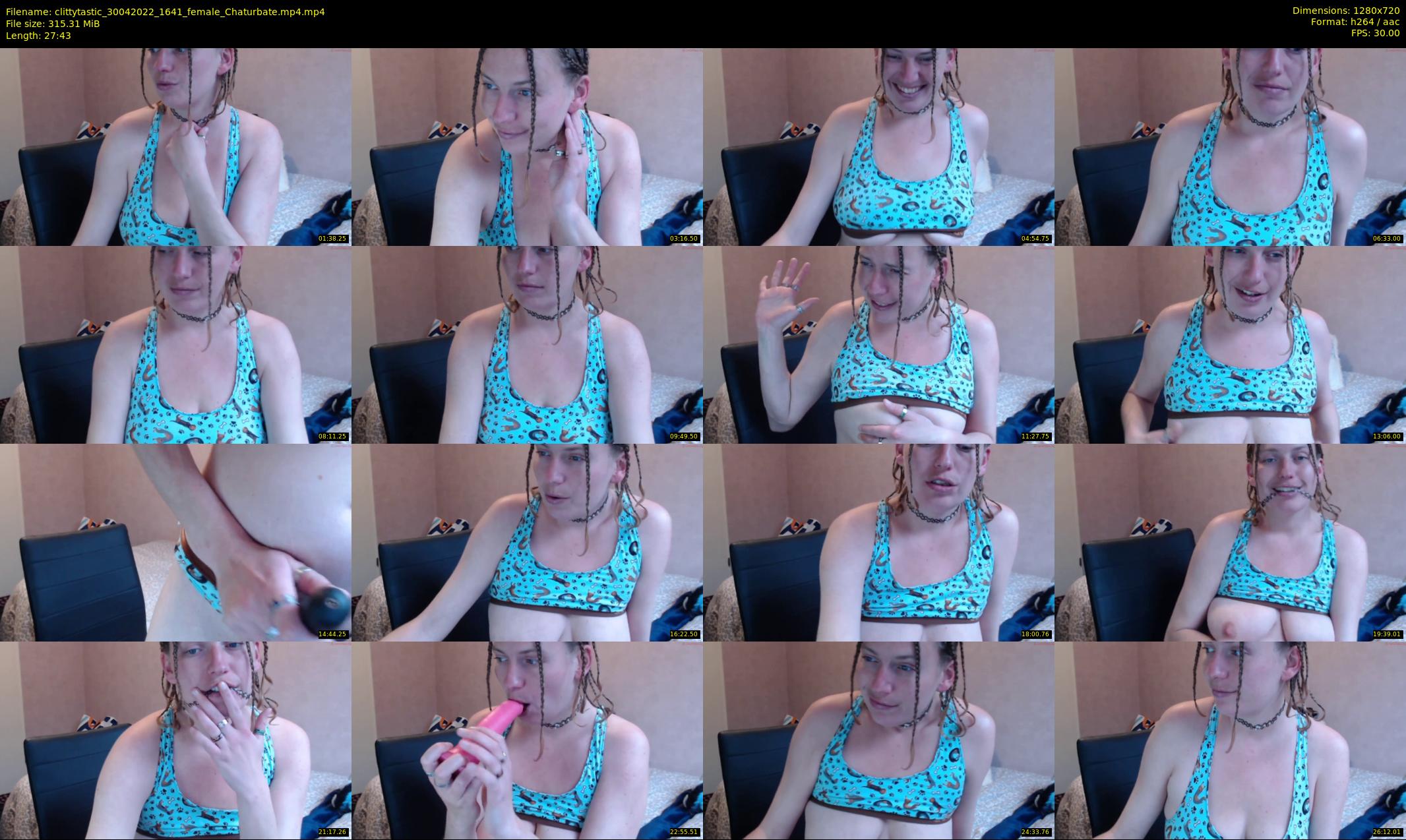 clittytastic — 28 minute Chaturbate female cam show recording, 720p, Apr 30, 2022