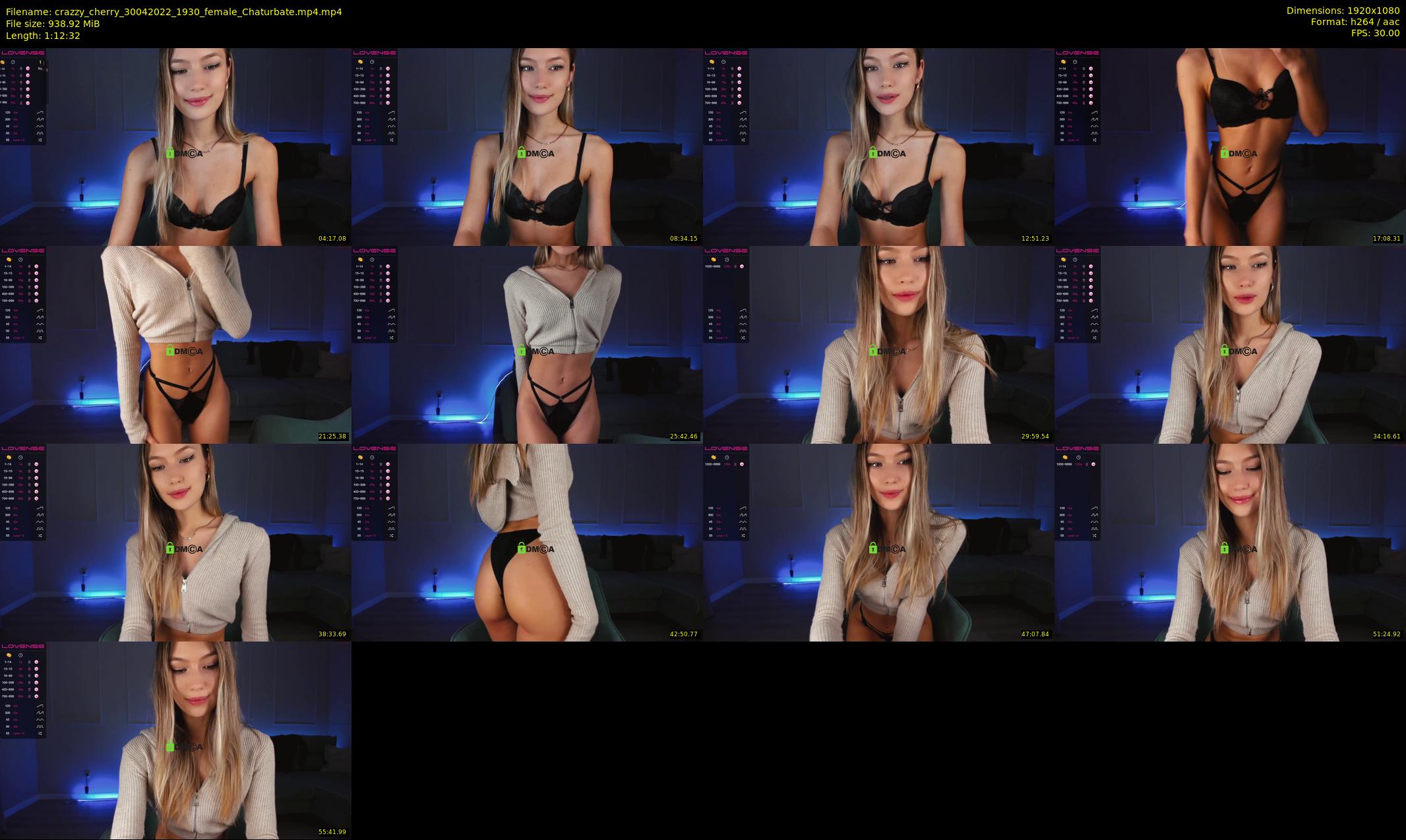crazzy_cherry — 73 minute Chaturbate female cam show recording, 1080p, Apr 30, 2022