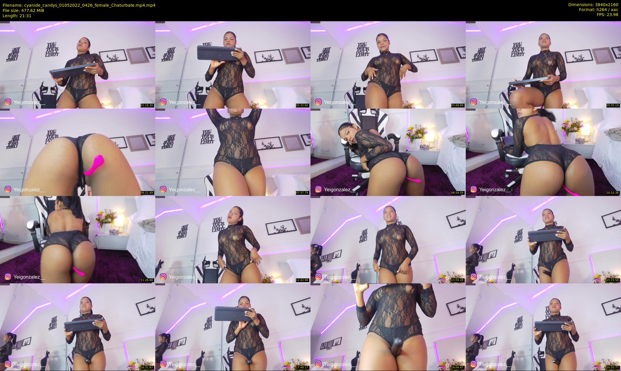 cyanide_candys — 22 minute Chaturbate female cam show recording, 4K, May 1, 2022