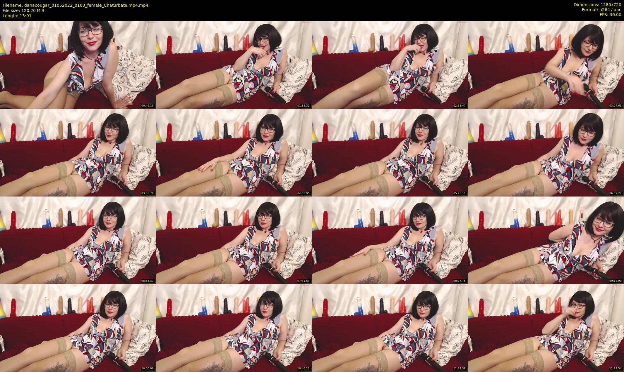 danacougar — 14 minute Chaturbate female cam show recording, 720p, May 1, 2022