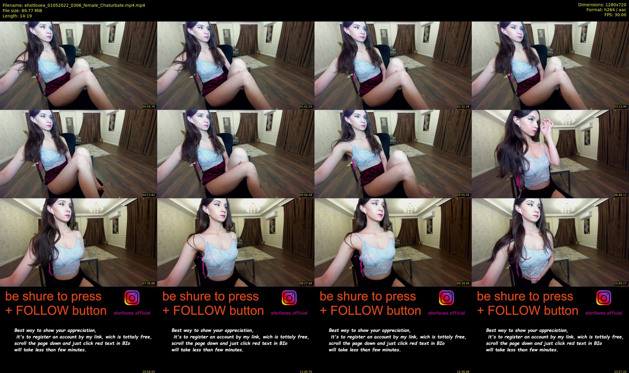 ehotlovea — 15 minute Chaturbate female cam show recording, 720p, May 1, 2022