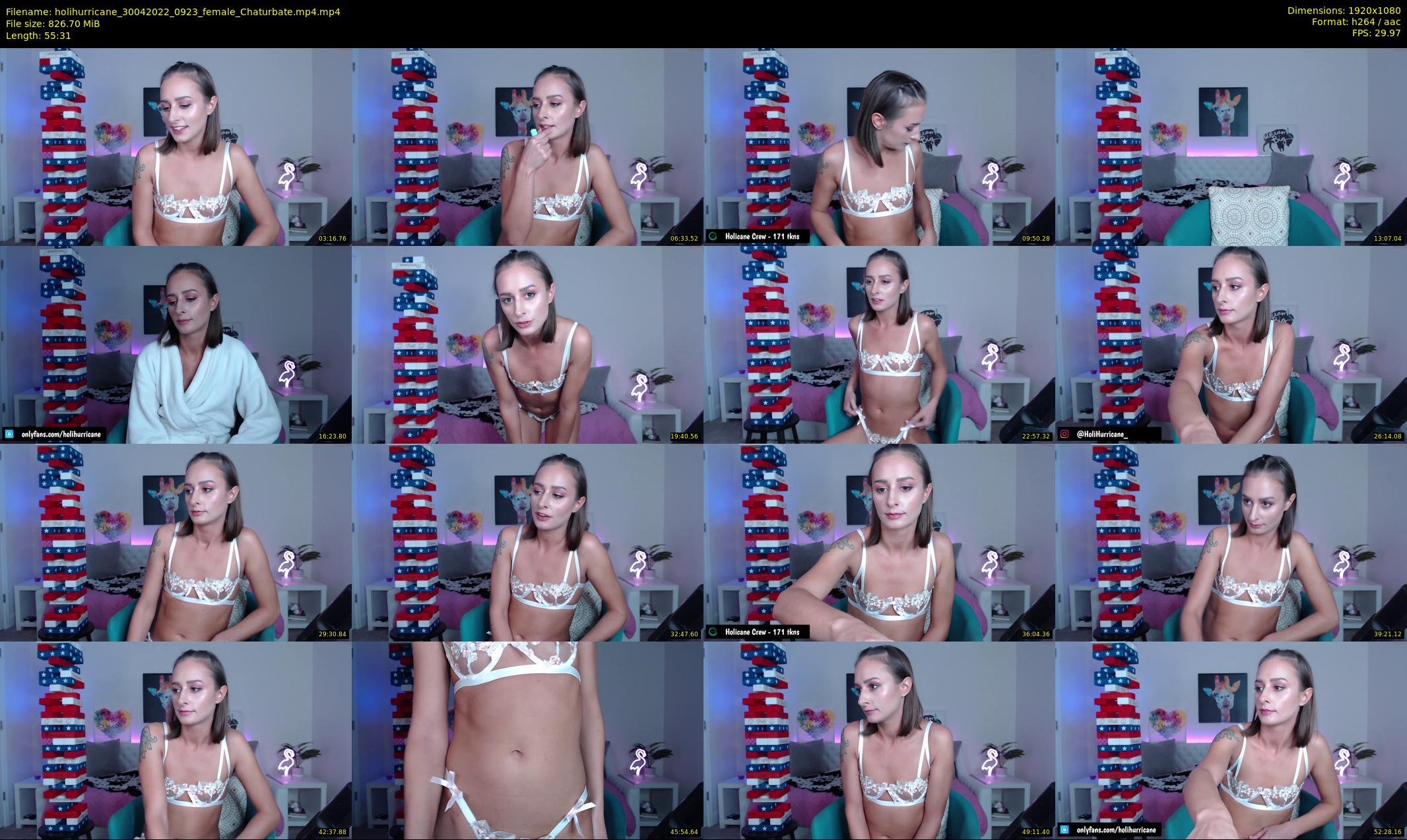 holihurricane — 56 minute Chaturbate female cam show recording, 1080p, Apr 30, 2022