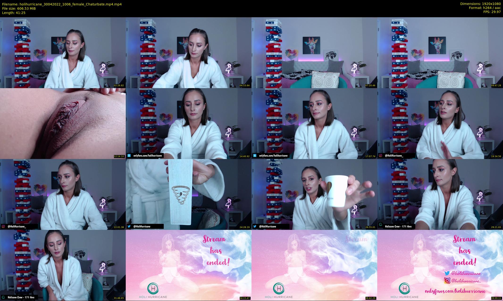 holihurricane — 42 minute Chaturbate female cam show recording, 1080p, Apr 30, 2022