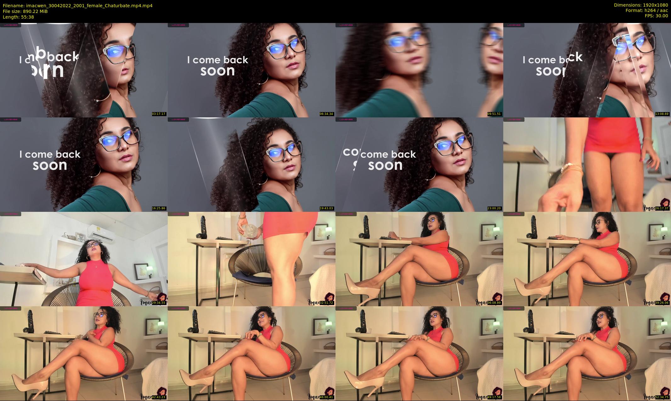 imacwen — 56 minute Chaturbate female cam show recording, 1080p, Apr 30, 2022