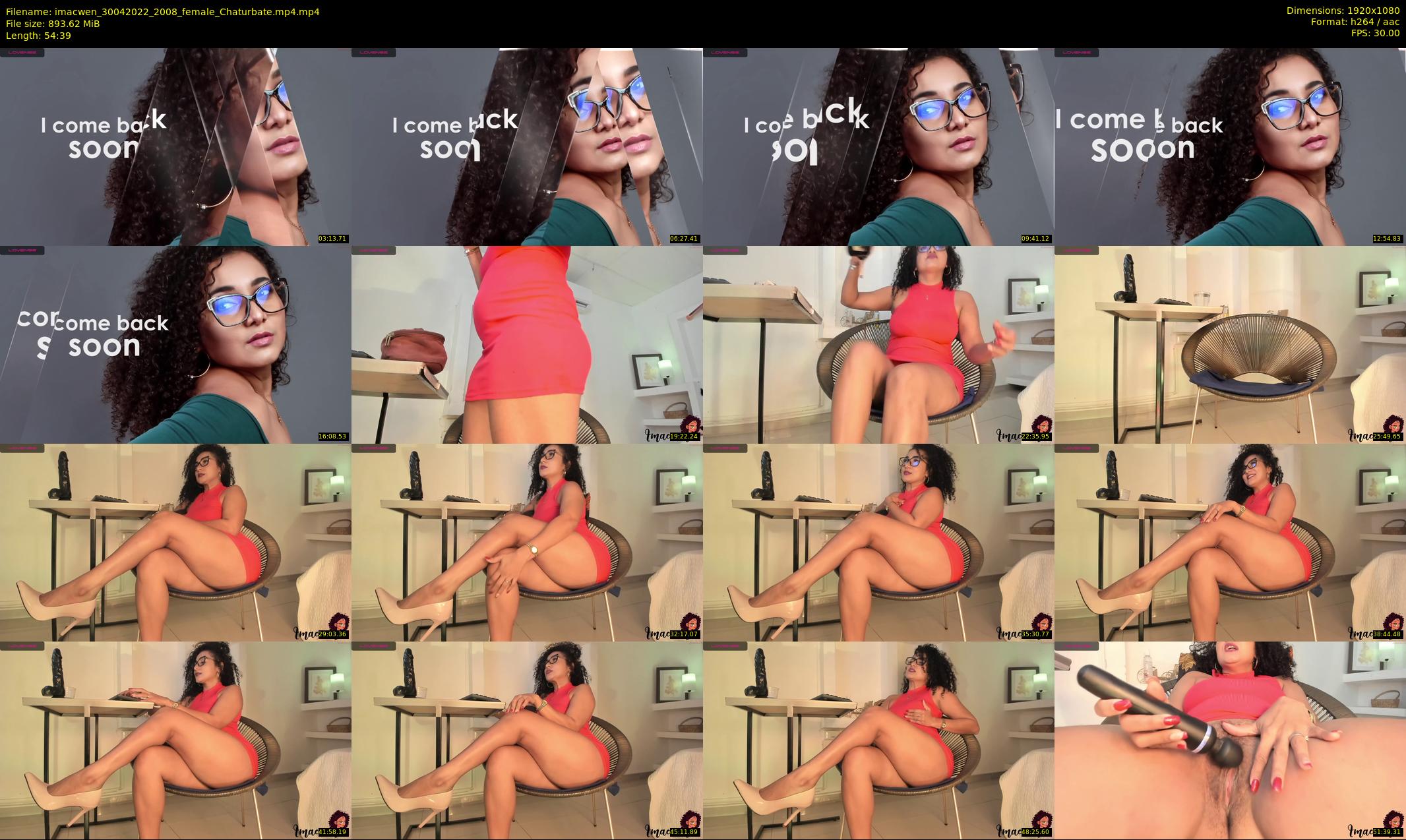 imacwen — 55 minute Chaturbate female cam show recording, 1080p, Apr 30, 2022