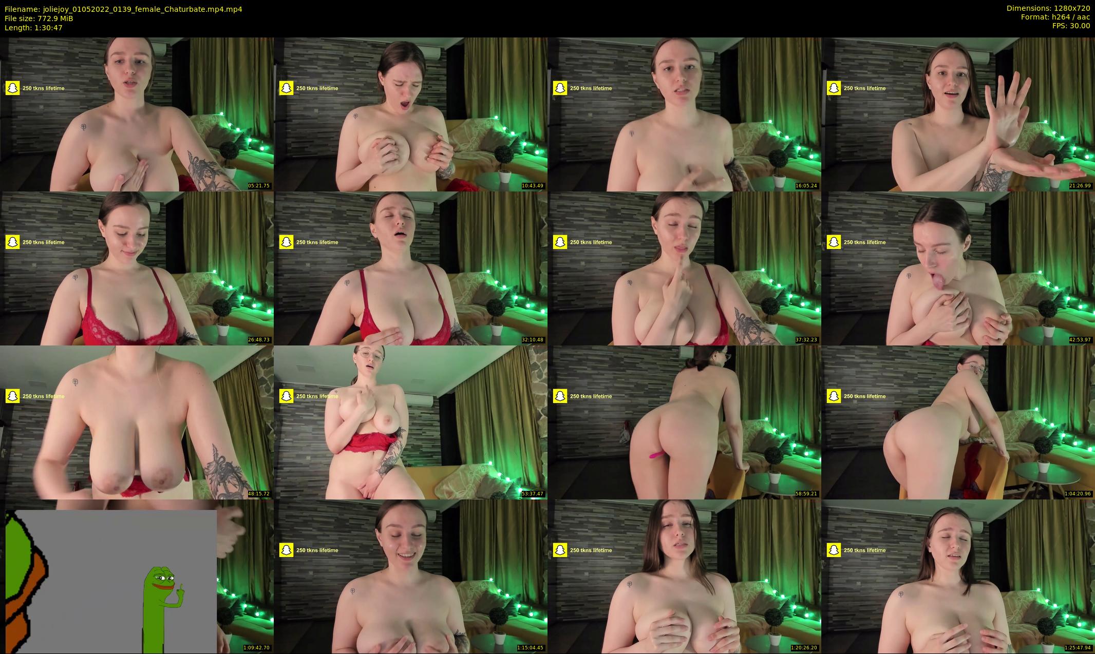 joliejoy — 91 minute Chaturbate female cam show recording, 720p, May 1, 2022