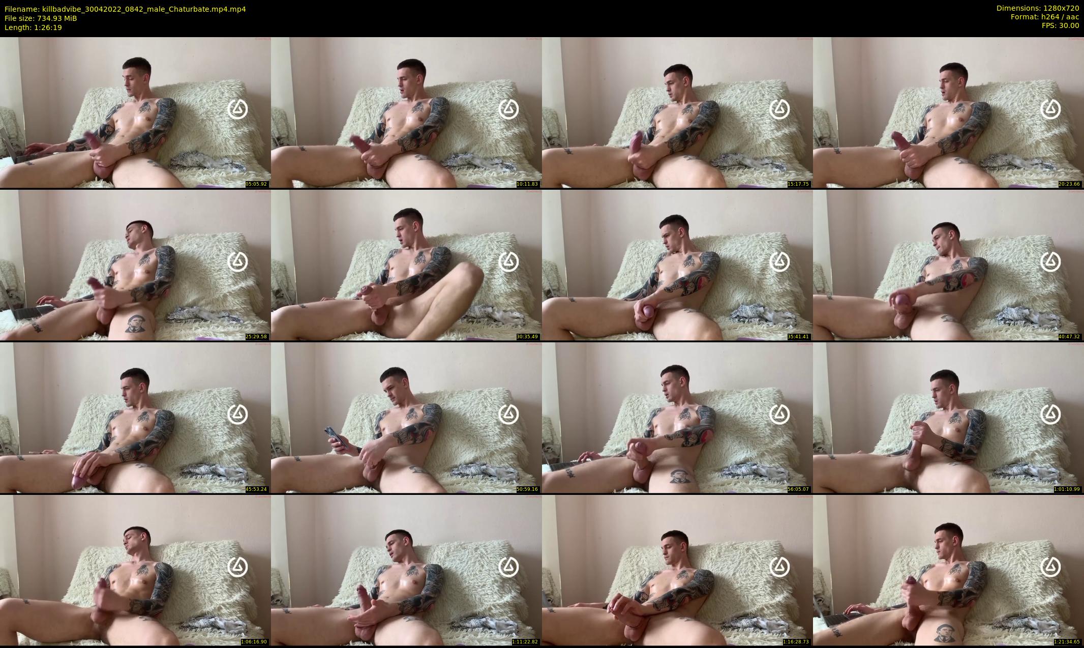 killbadvibe — 87 minute Chaturbate male cam show recording, 720p, Apr 30, 2022
