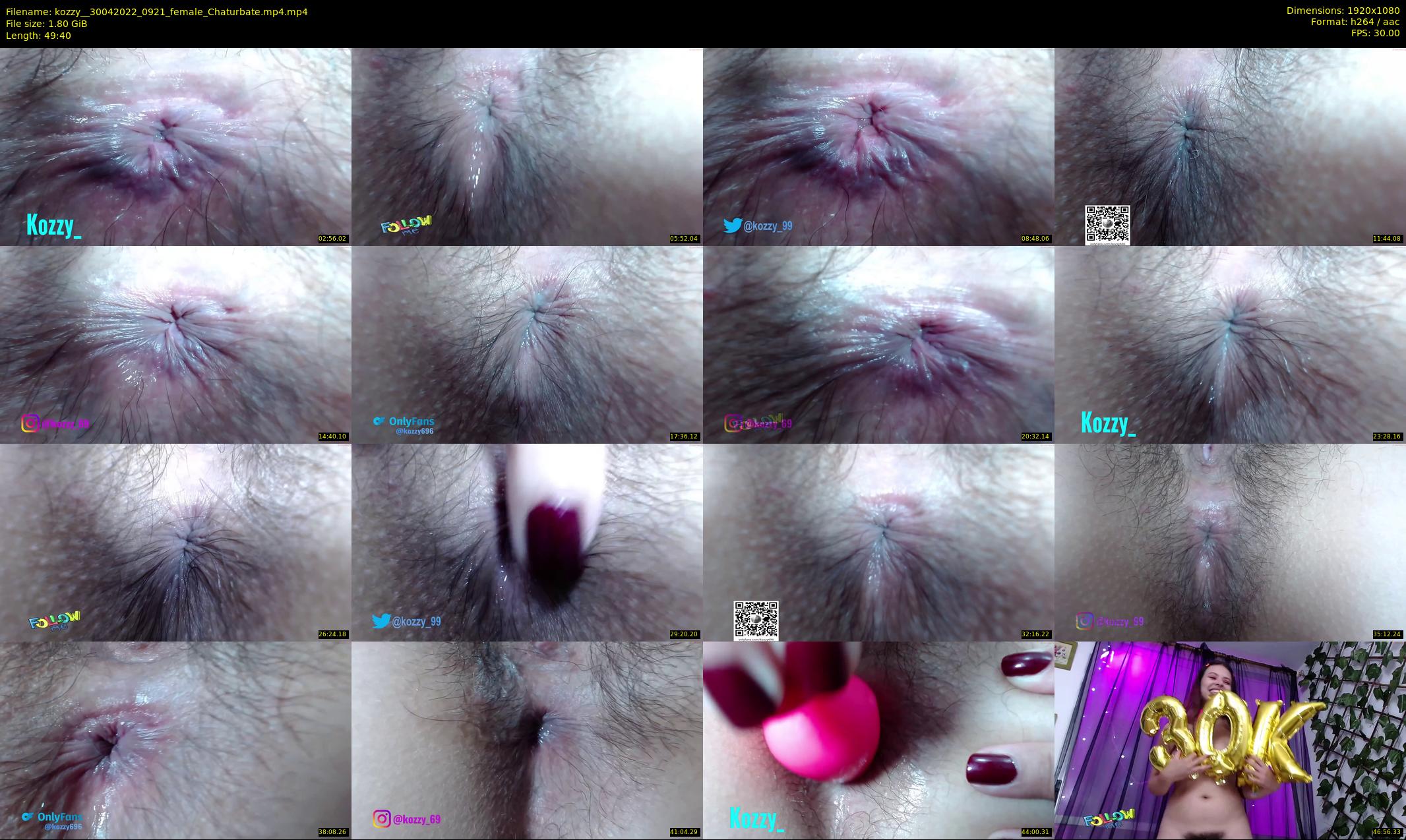 kozzy_ — 50 minute Chaturbate female cam show recording, 1080p, Apr 30, 2022