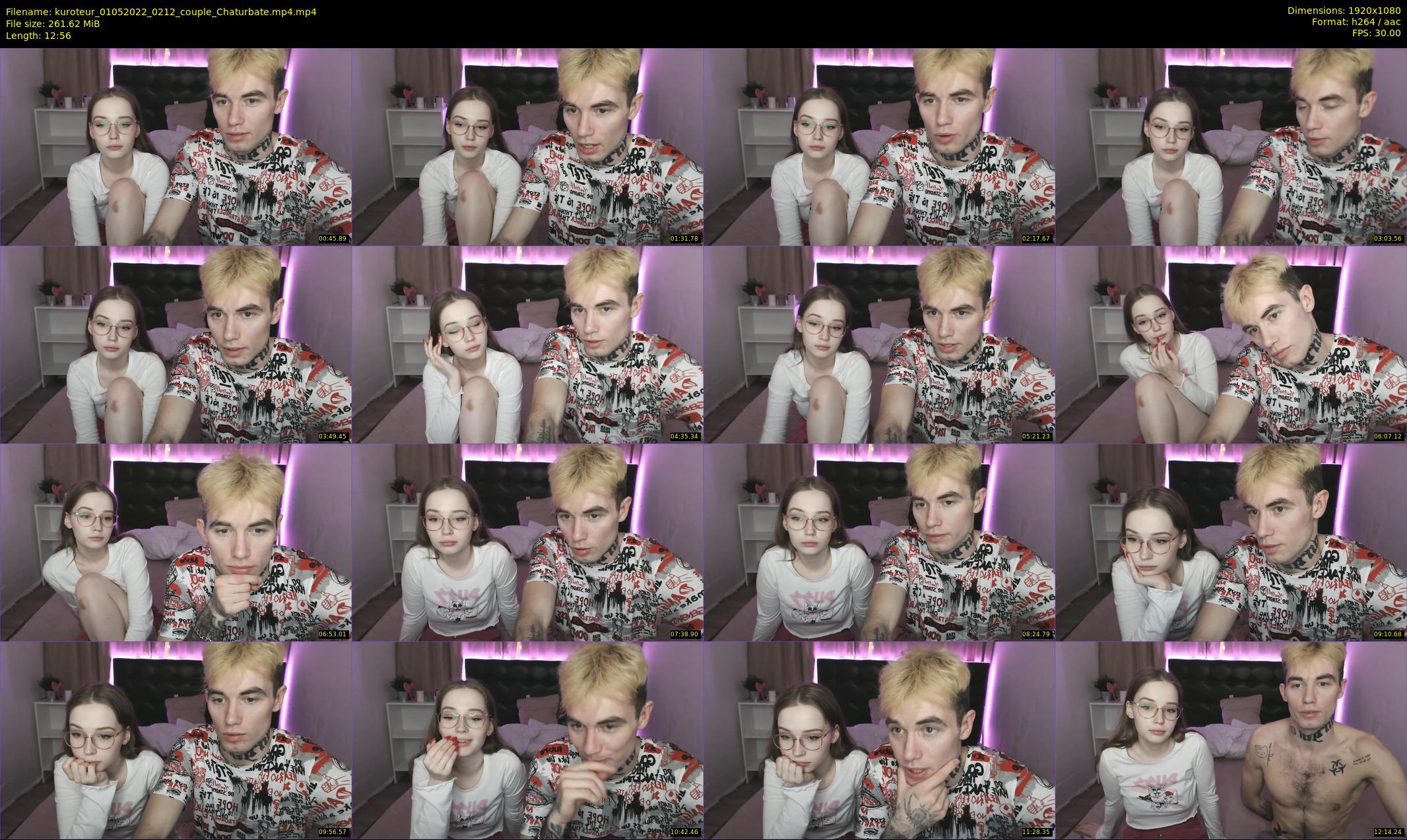 kuroteur — 13 minute Chaturbate couple cam show recording, 1080p, May 1, 2022
