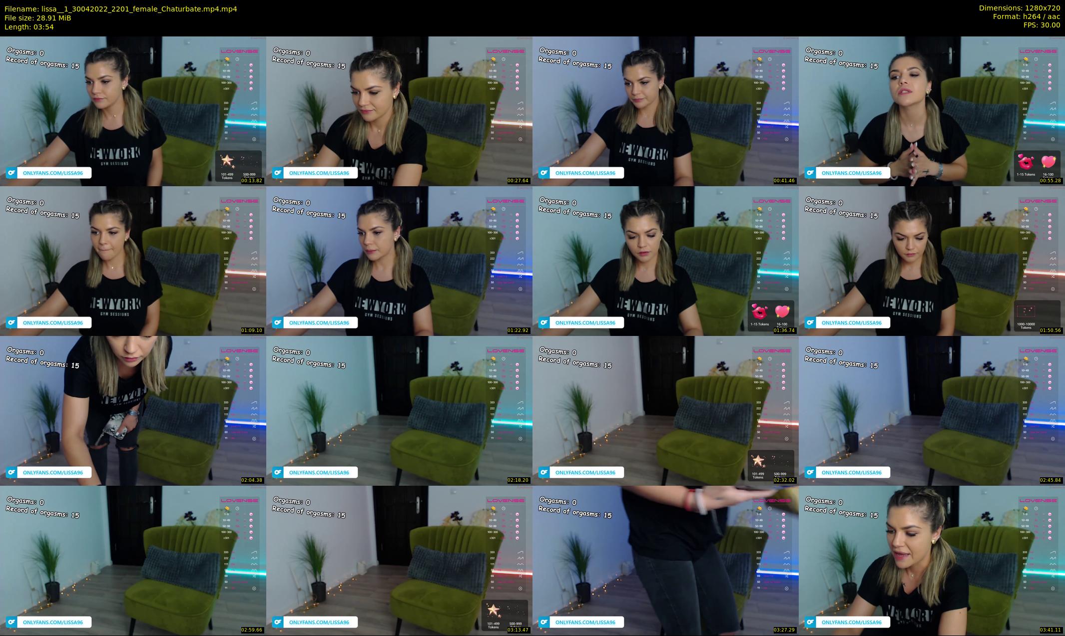 lissa__1 — 4 minute Chaturbate female cam show recording, 720p, Apr 30, 2022