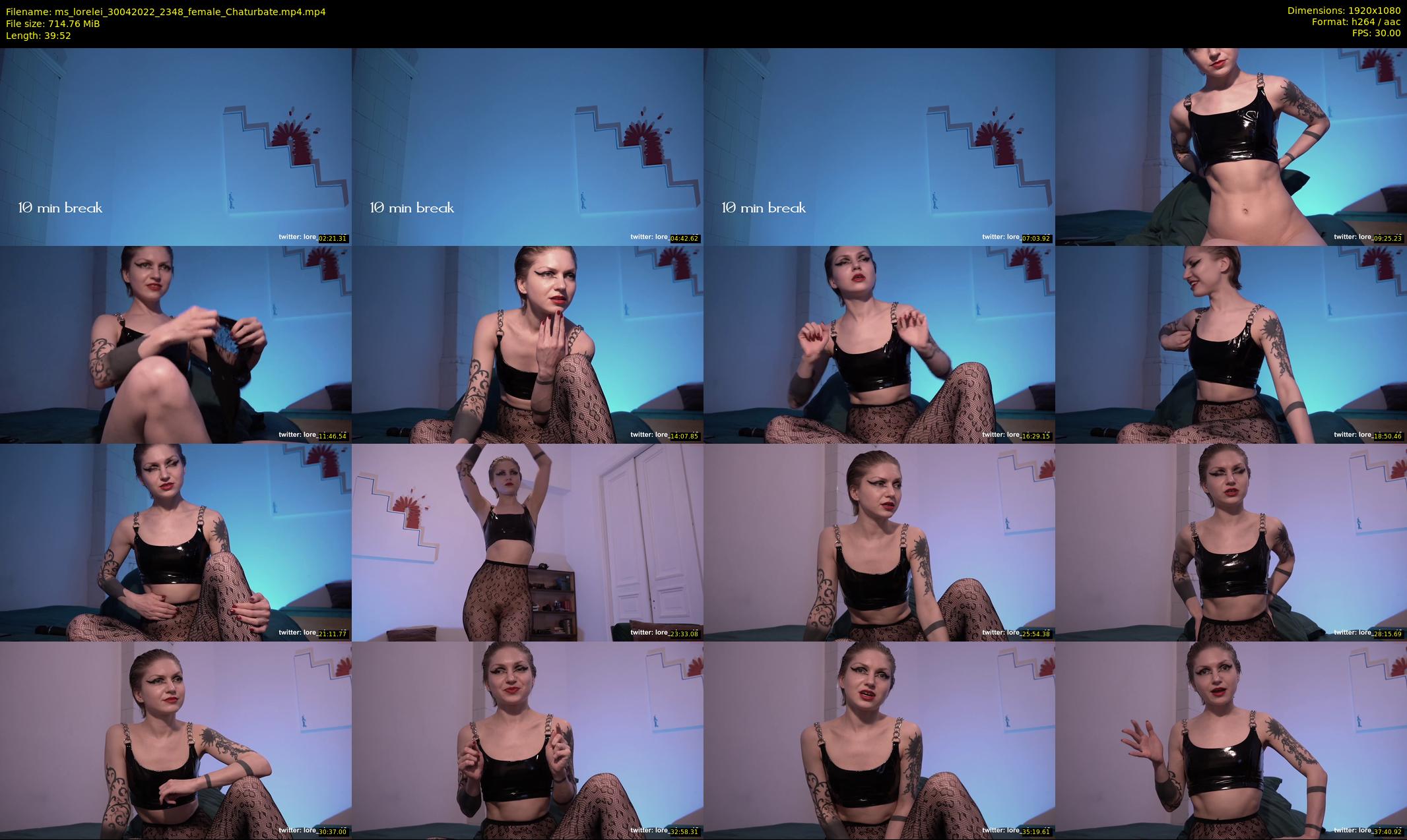 ms_lorelei — 40 minute Chaturbate female cam show recording, 1080p, Apr 30, 2022