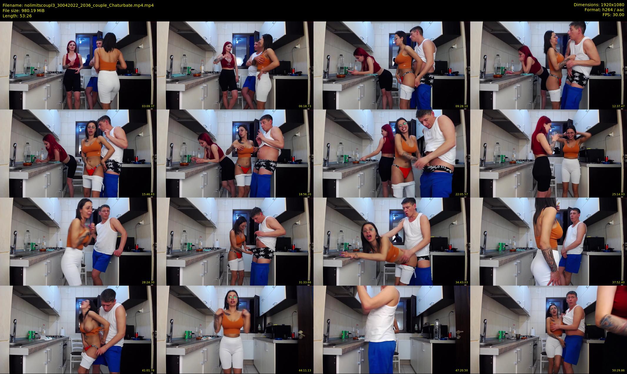 nolimitscoupl3 — 54 minute Chaturbate couple cam show recording, 1080p, Apr 30, 2022