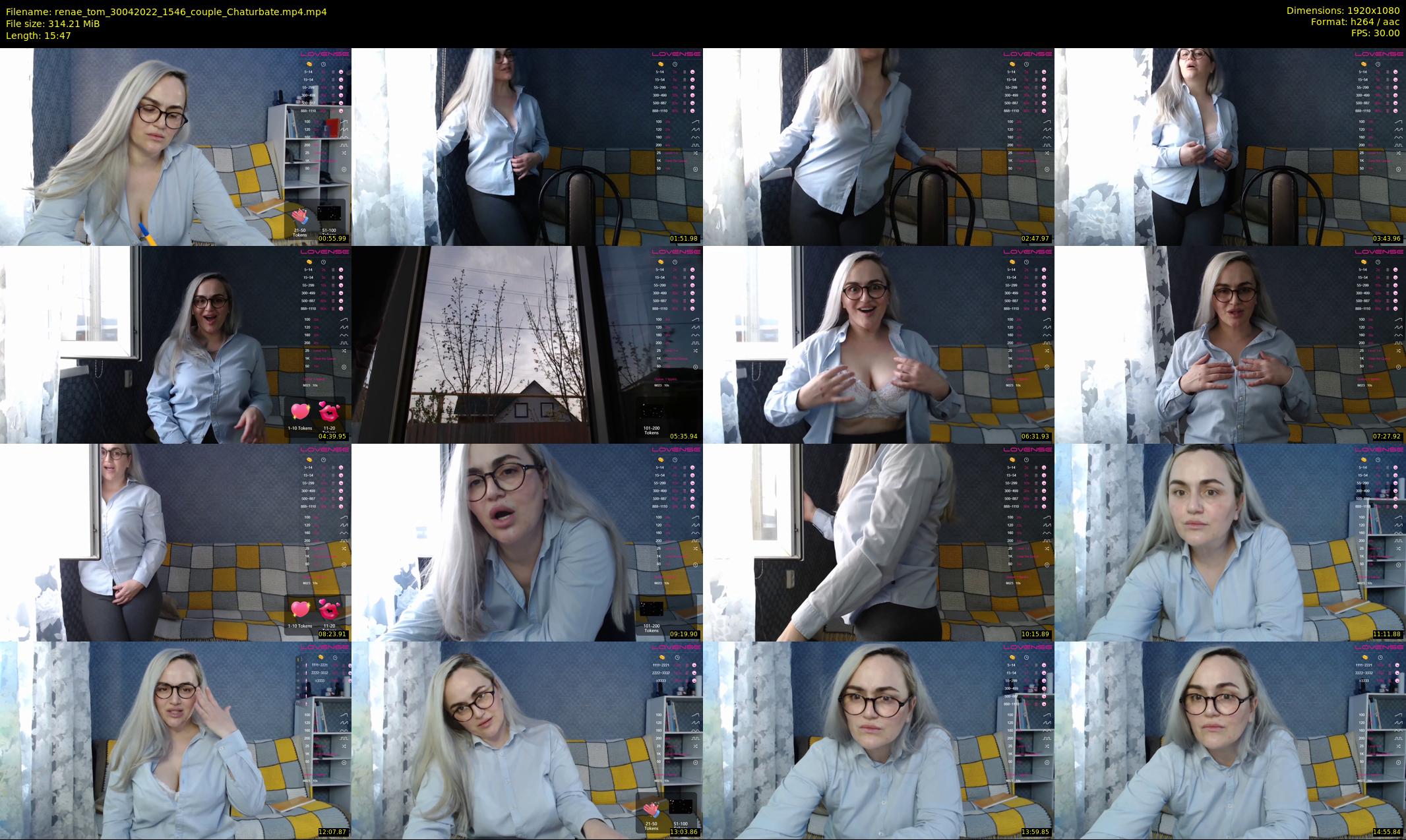renae_tom — 16 minute Chaturbate couple cam show recording, 1080p, Apr 30, 2022
