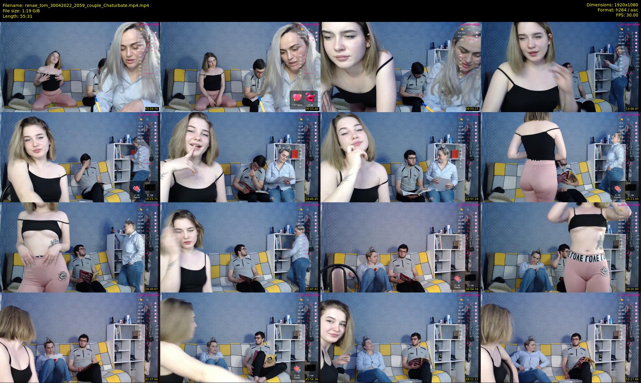 renae_tom — 56 minute Chaturbate couple cam show recording, 1080p, Apr 30, 2022