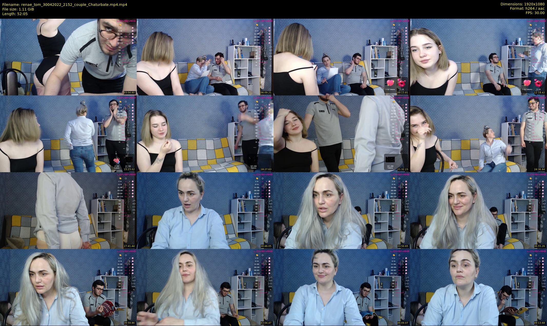 renae_tom — 53 minute Chaturbate couple cam show recording, 1080p, Apr 30, 2022