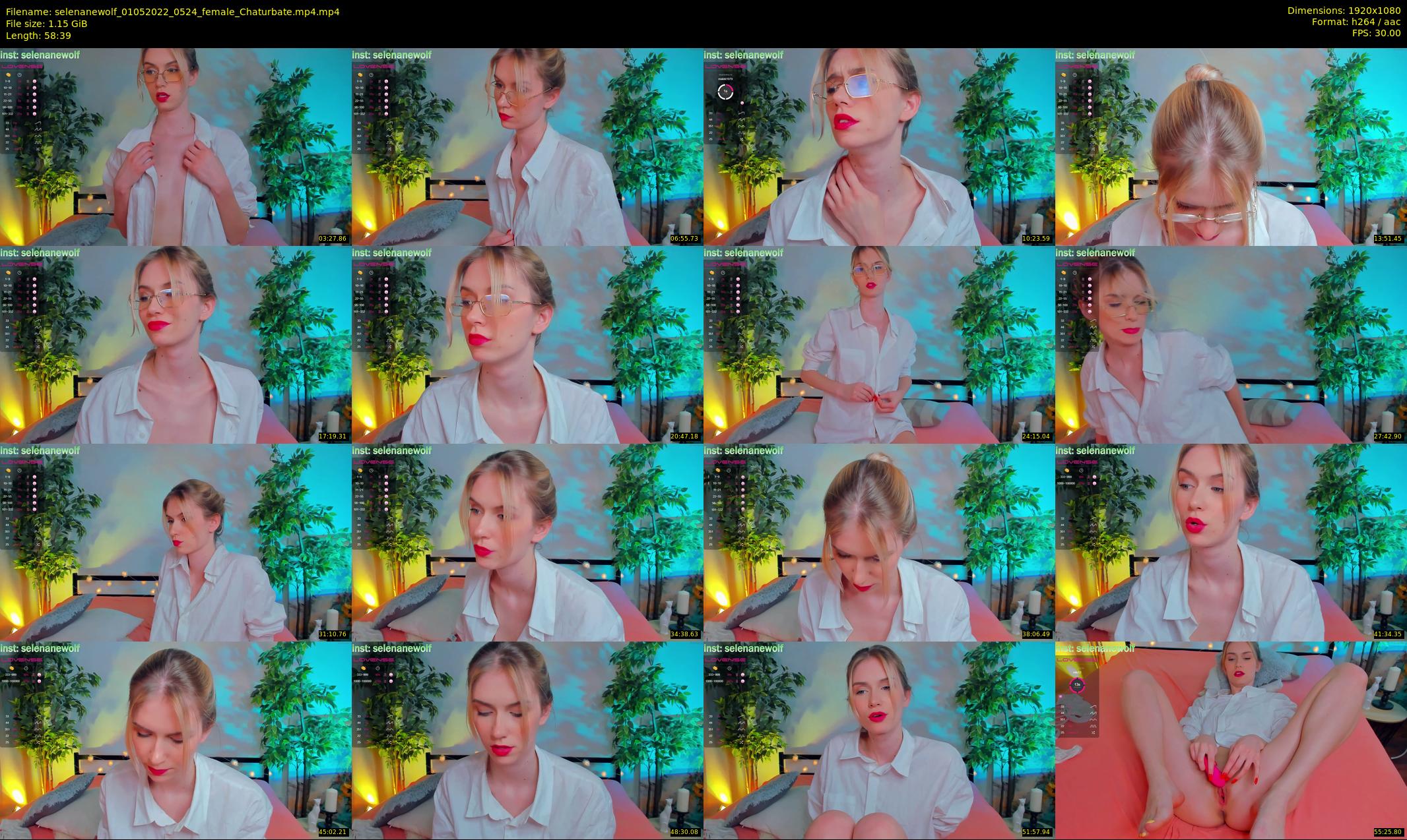 selenanewolf — 59 minute Chaturbate couple cam show recording, 1080p, May 1, 2022