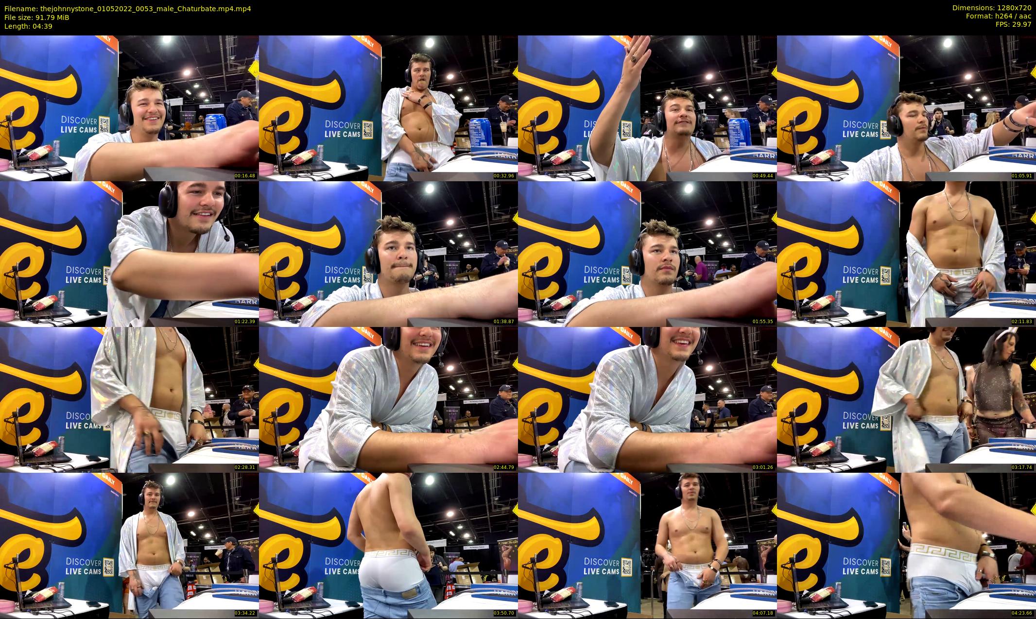 thejohnnystone — 5 minute Chaturbate male cam show recording, 720p, May 1, 2022