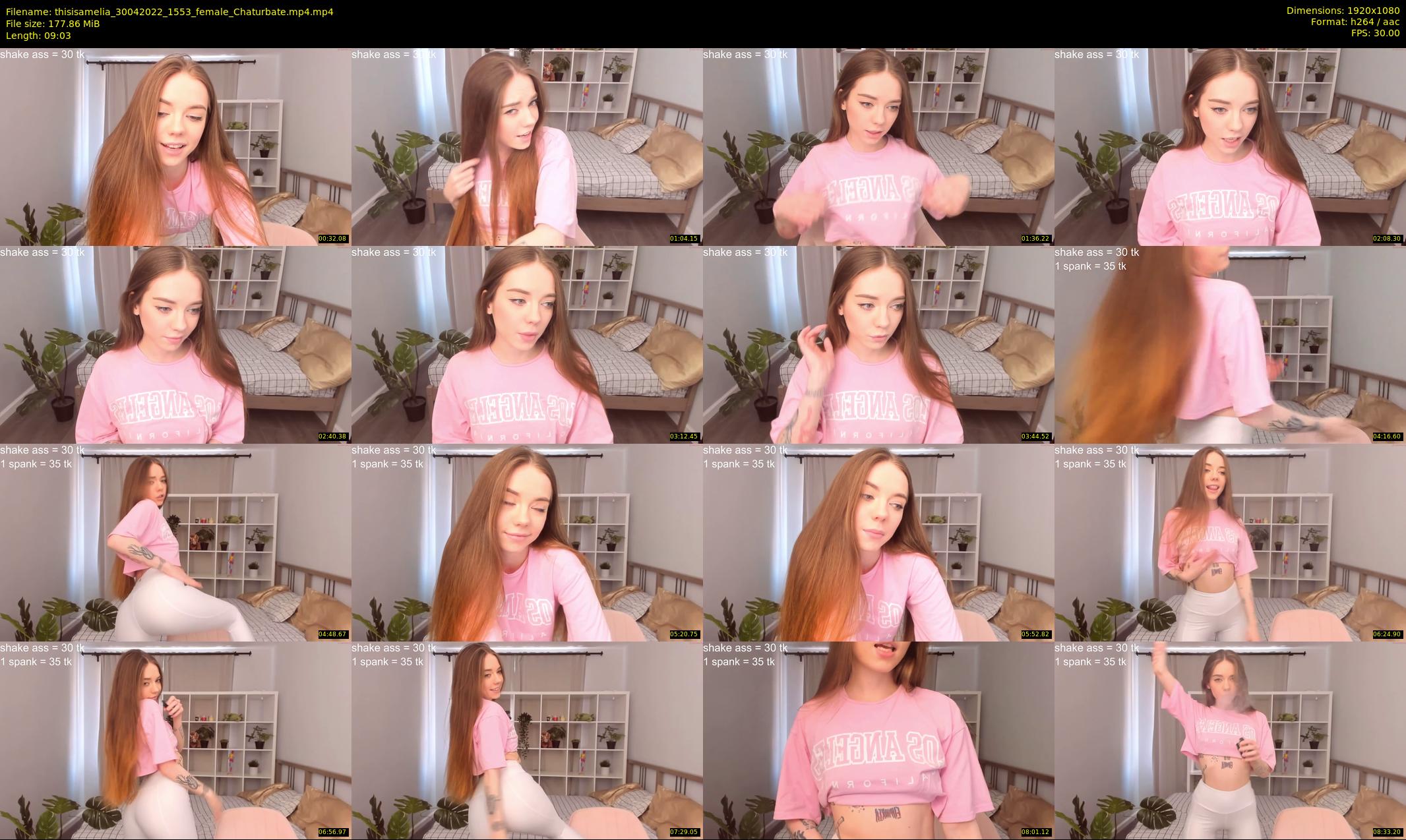 thisisamelia — 10 minute Chaturbate female cam show recording, 1080p, Apr 30, 2022