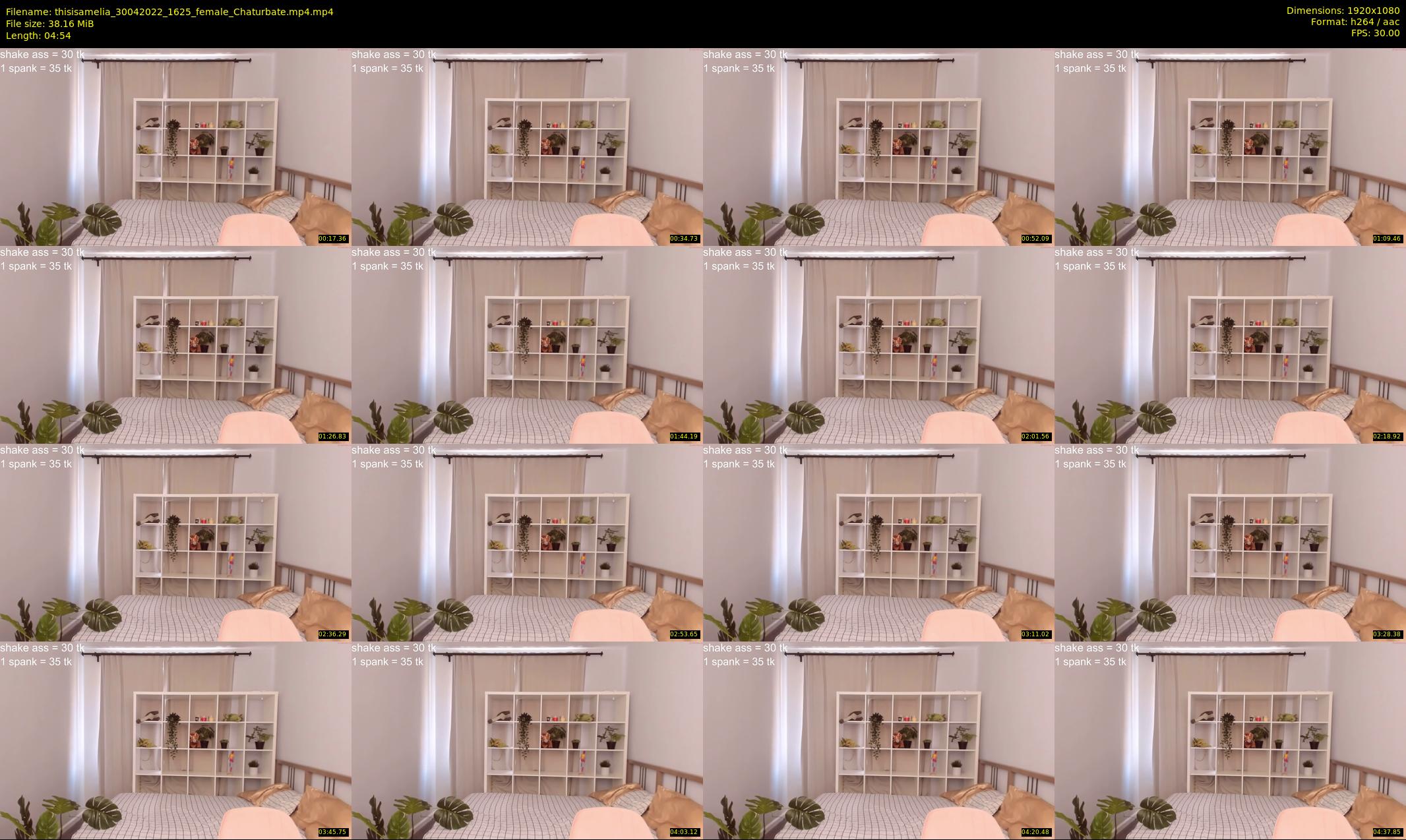 thisisamelia — 5 minute Chaturbate female cam show recording, 1080p, Apr 30, 2022