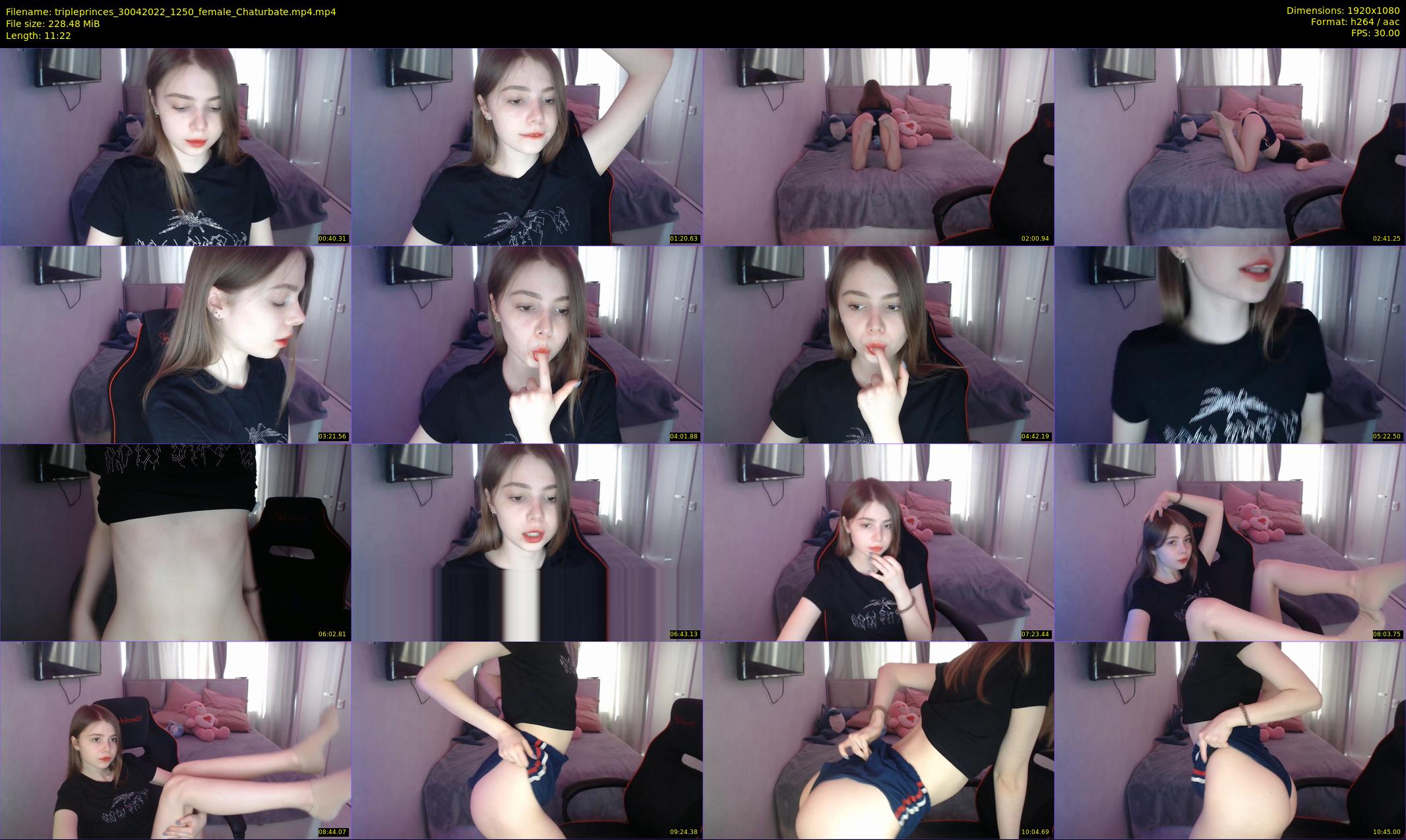 tripleprinces — 12 minute Chaturbate female cam show recording, 1080p, Apr 30, 2022