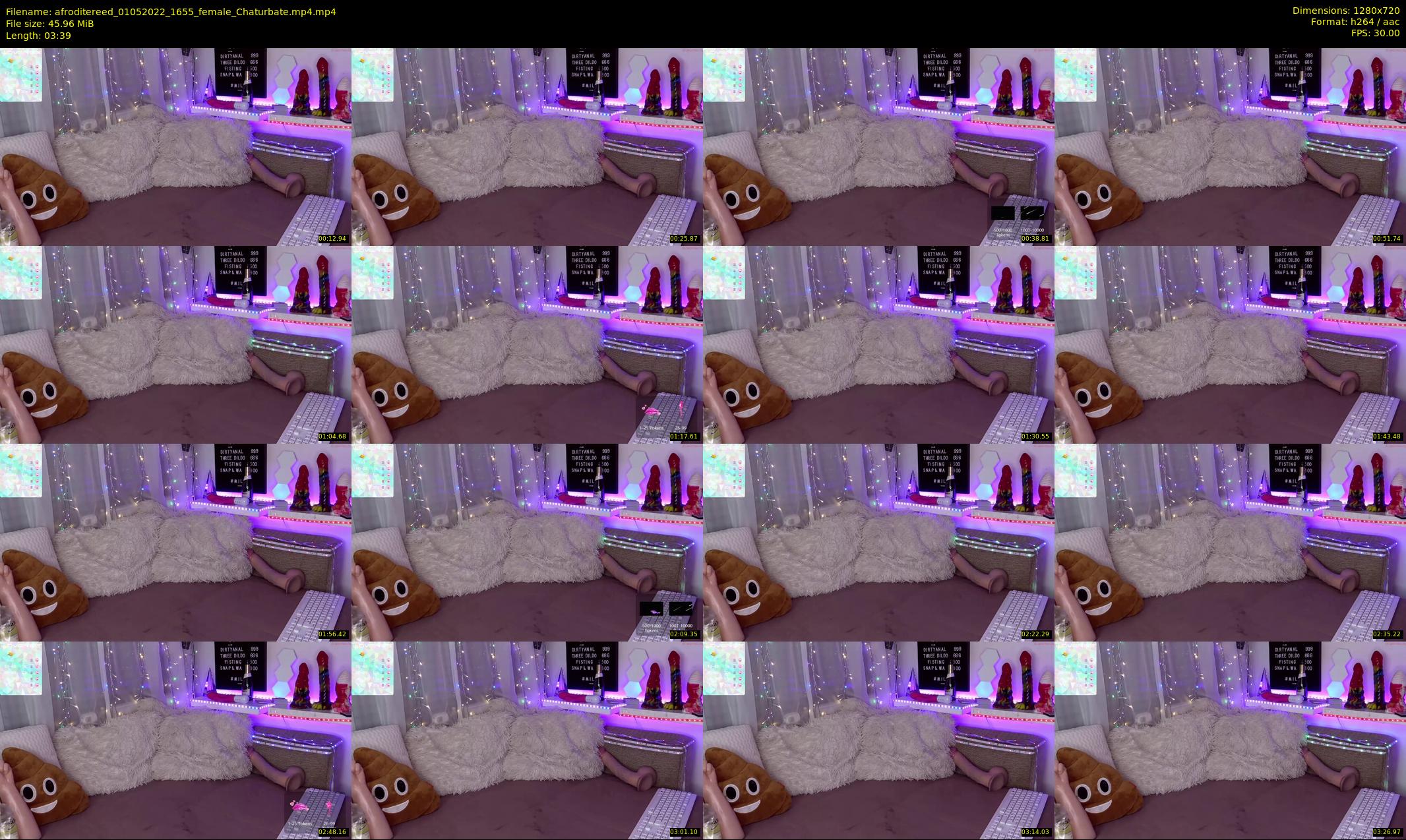 afroditereed — 4 minute Chaturbate female cam show recording, 720p, May 1, 2022