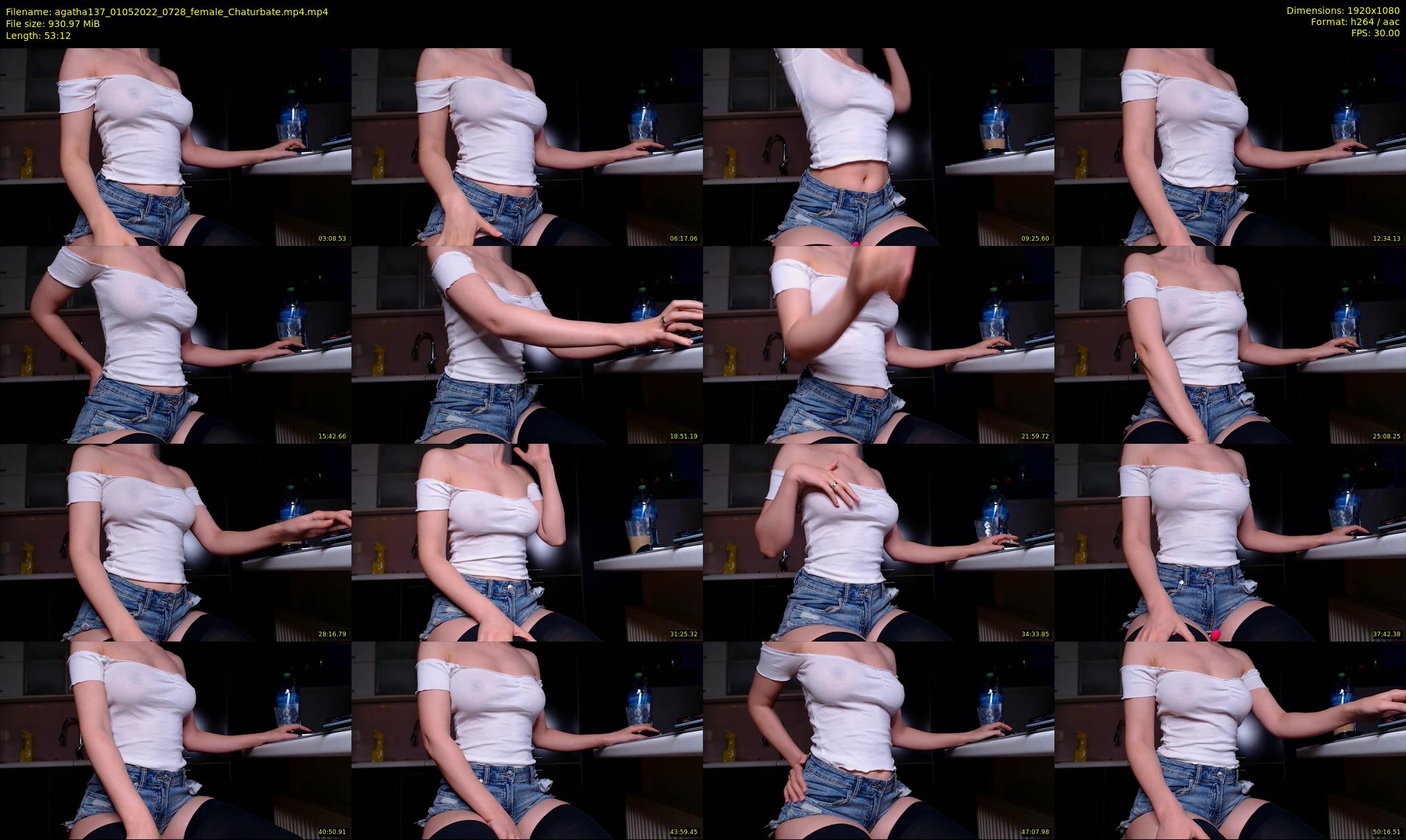 agatha137 — 54 minute Chaturbate female cam show recording, 1080p, May 1, 2022