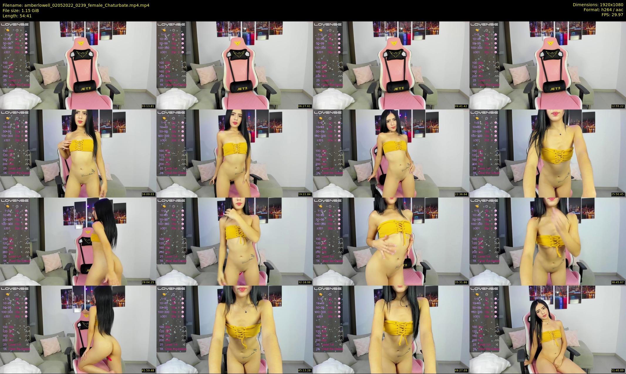 amberlowell — 55 minute Chaturbate female cam show recording, 1080p, May 2, 2022