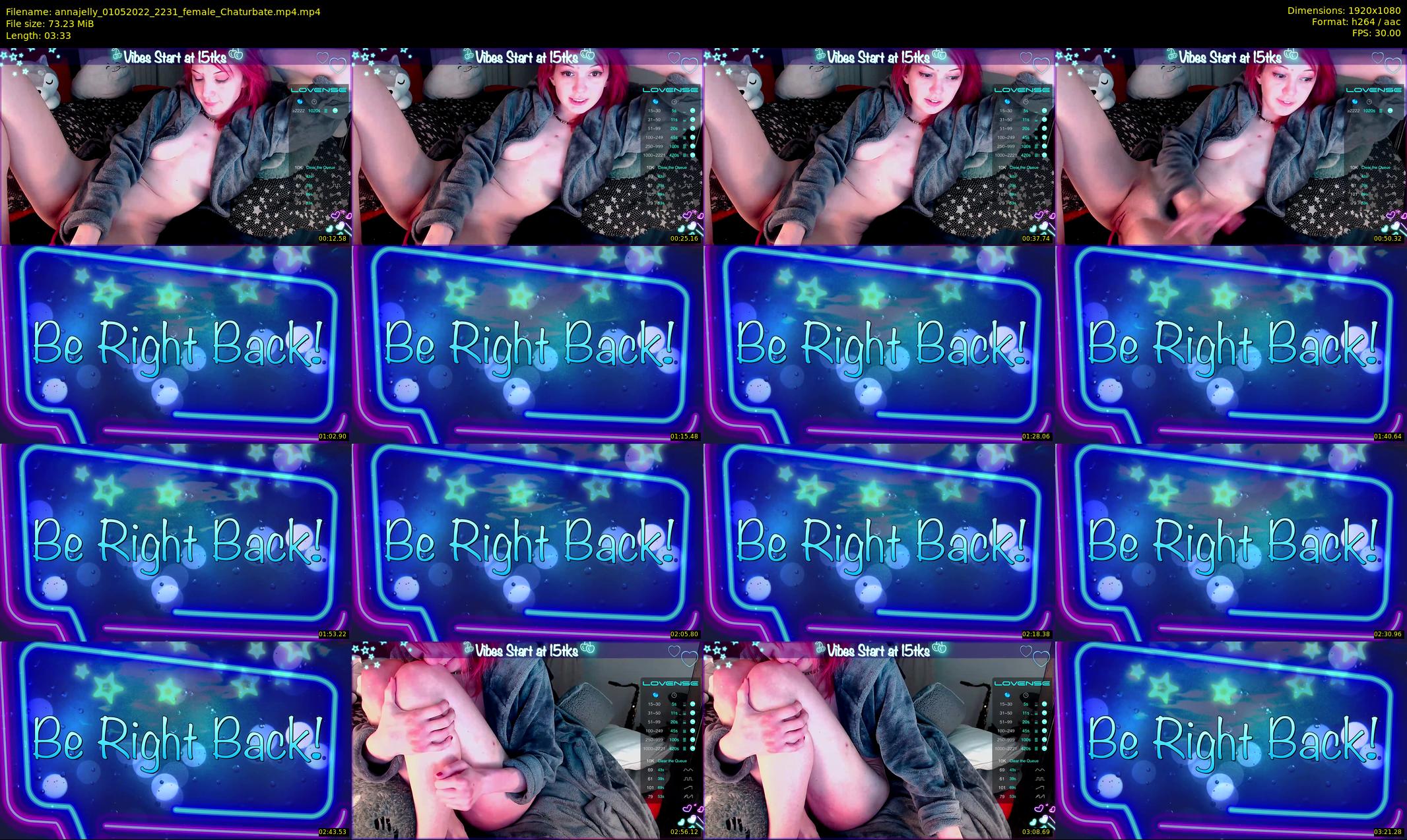 annajelly — 4 minute Chaturbate couple cam show recording, 1080p, May 1, 2022