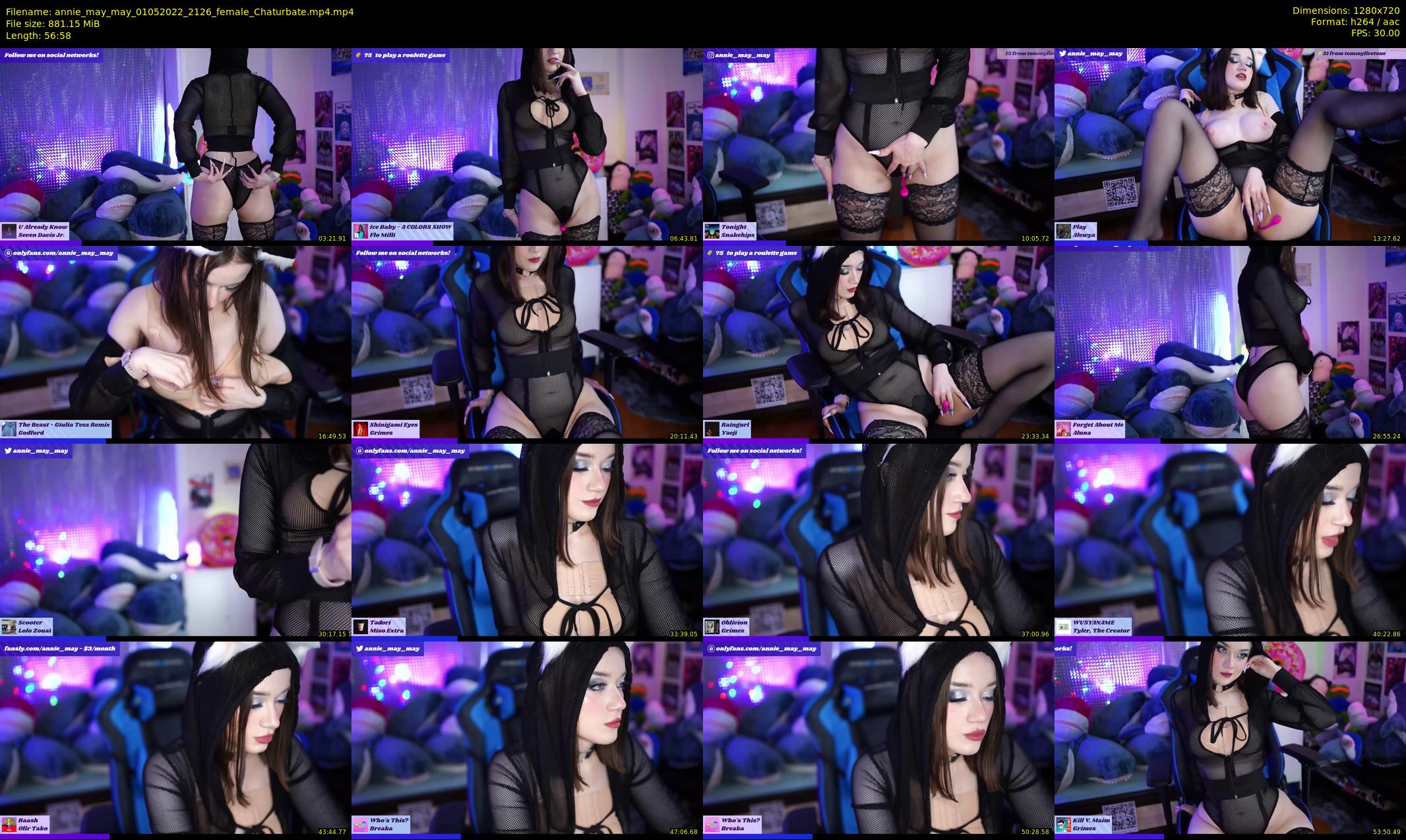 annie_may_may — 57 minute Chaturbate female cam show recording, 720p, May 1, 2022
