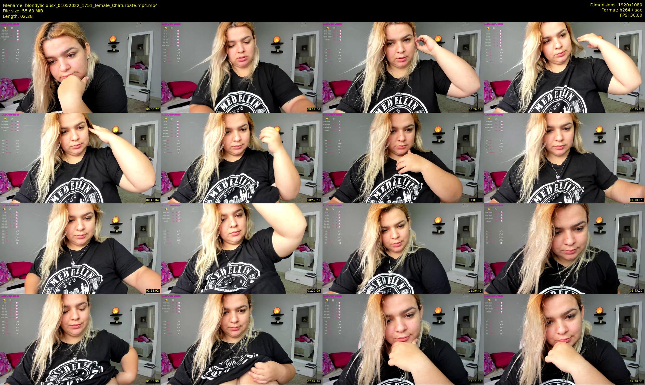 blondyliciousx — 3 minute Chaturbate female cam show recording, 1080p, May 1, 2022