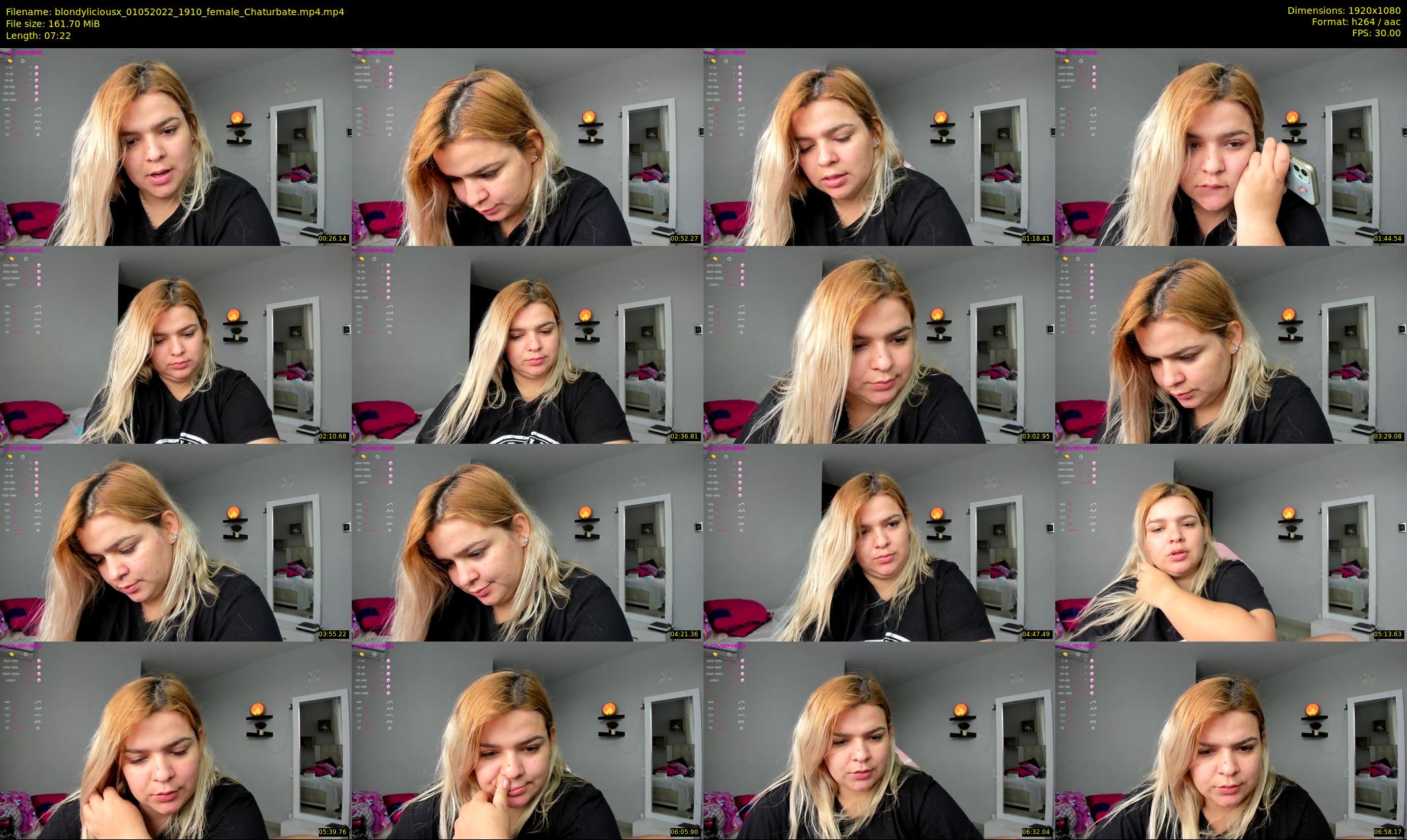 blondyliciousx — 8 minute Chaturbate female cam show recording, 1080p, May 1, 2022