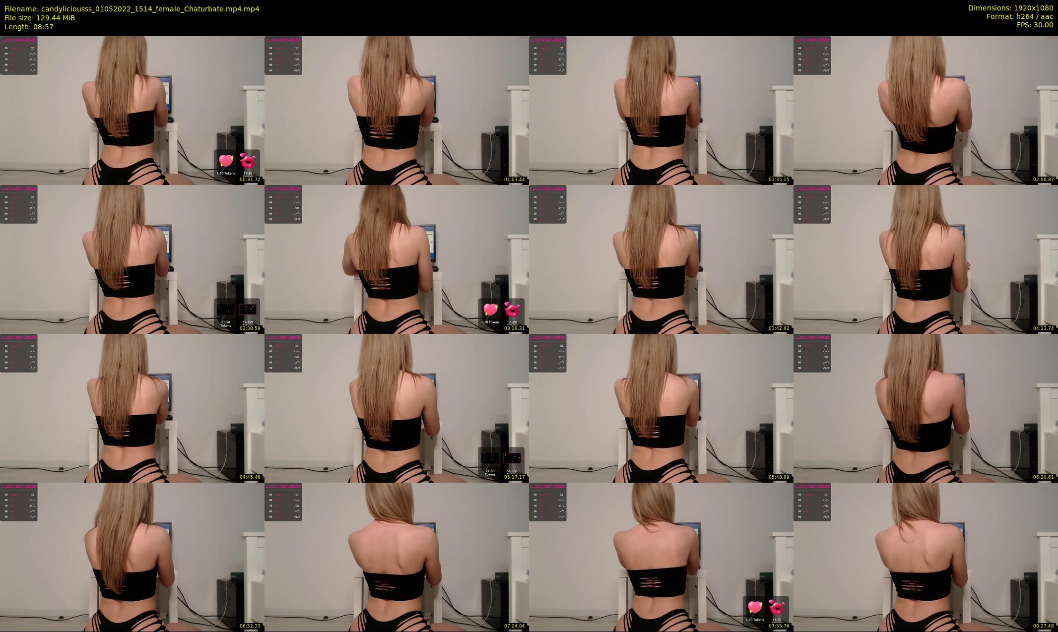 candyliciousss — 9 minute Chaturbate female cam show recording, 1080p, May 1, 2022