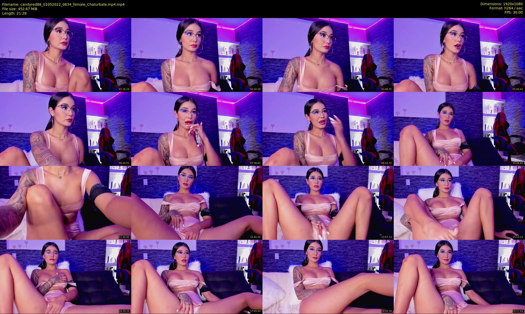 candyred88 — 22 minute Chaturbate female cam show recording, 1080p, May 1, 2022