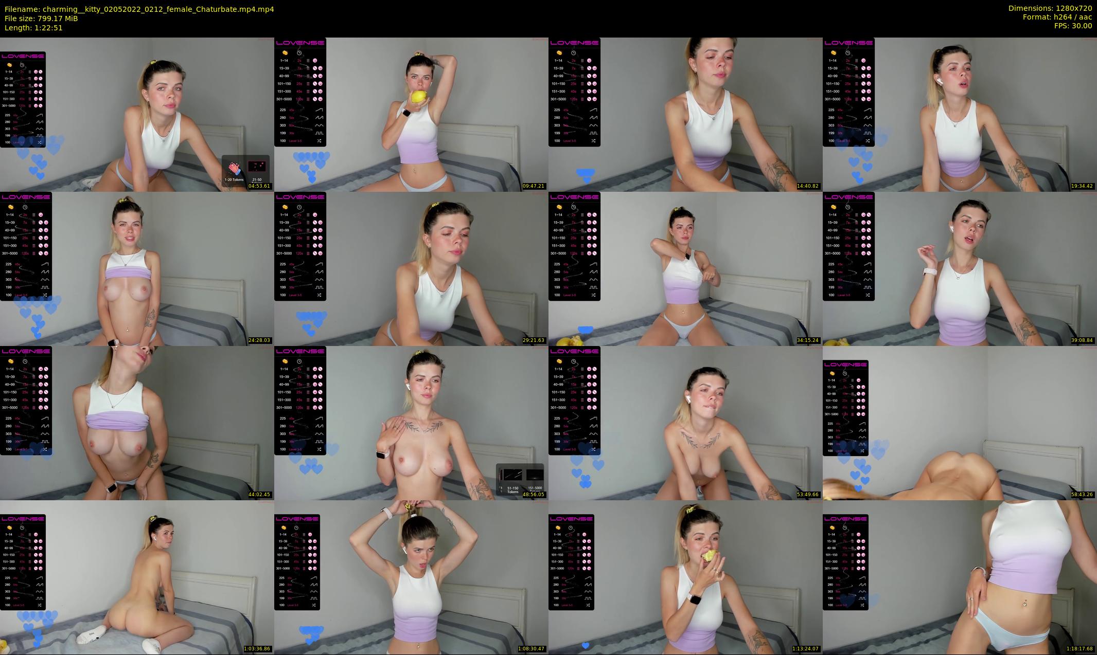 charming__kitty — 83 minute Chaturbate female cam show recording, 720p, May 2, 2022