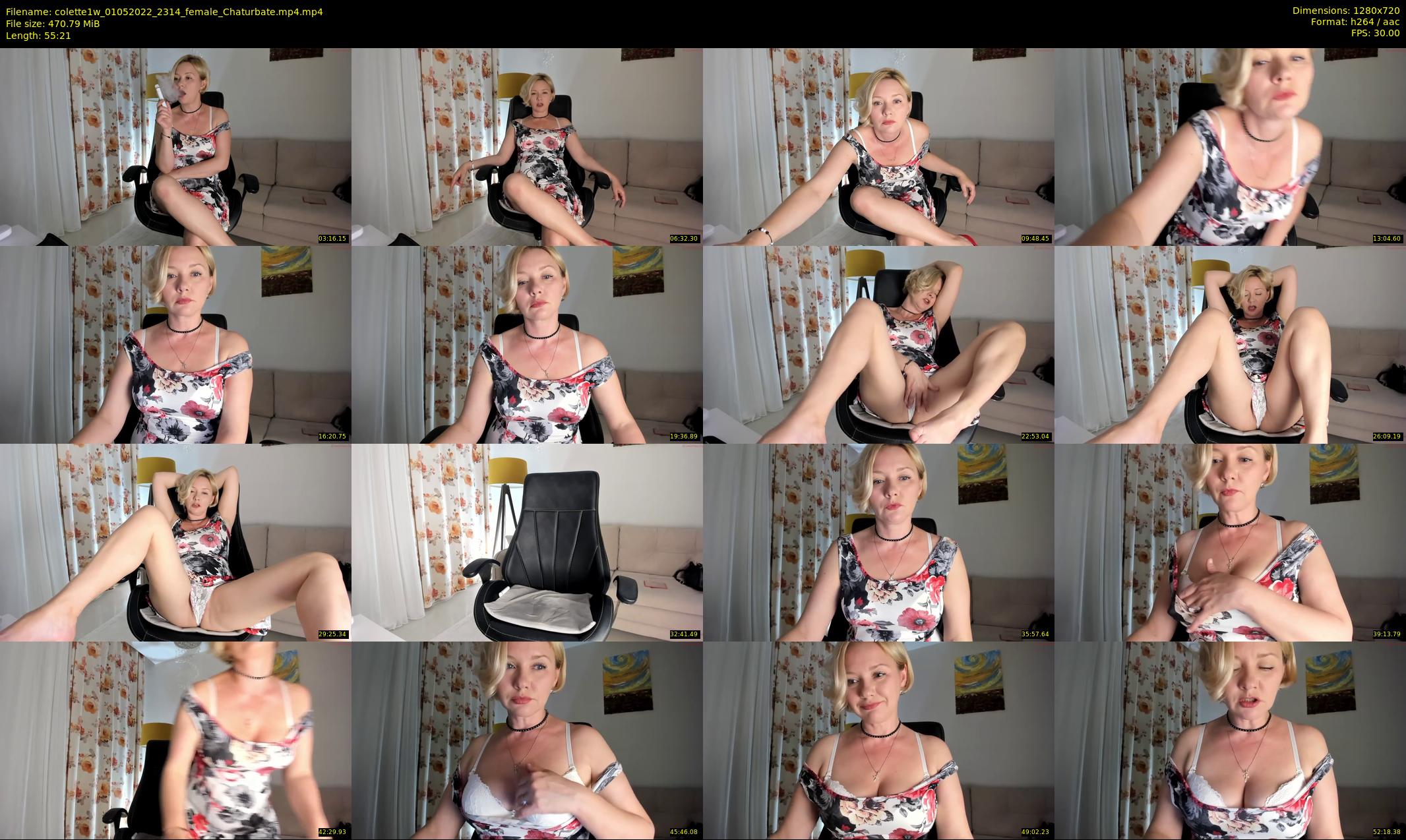 colette1w — 56 minute Chaturbate female cam show recording, 720p, May 1, 2022