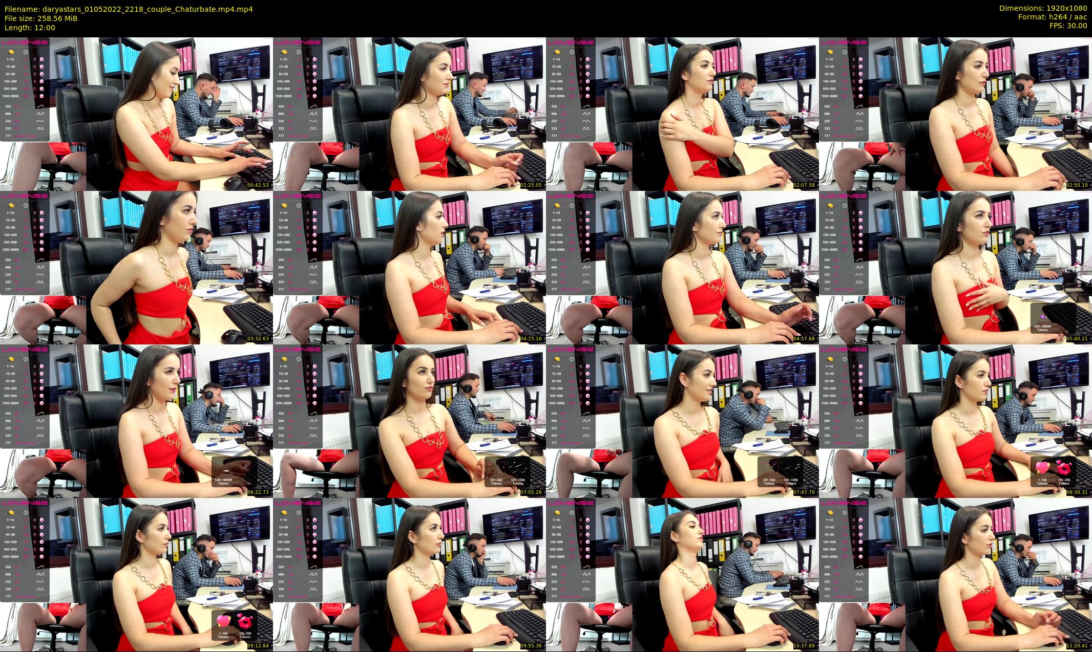 daryastars — 12 minute Chaturbate couple cam show recording, 1080p, May 1, 2022