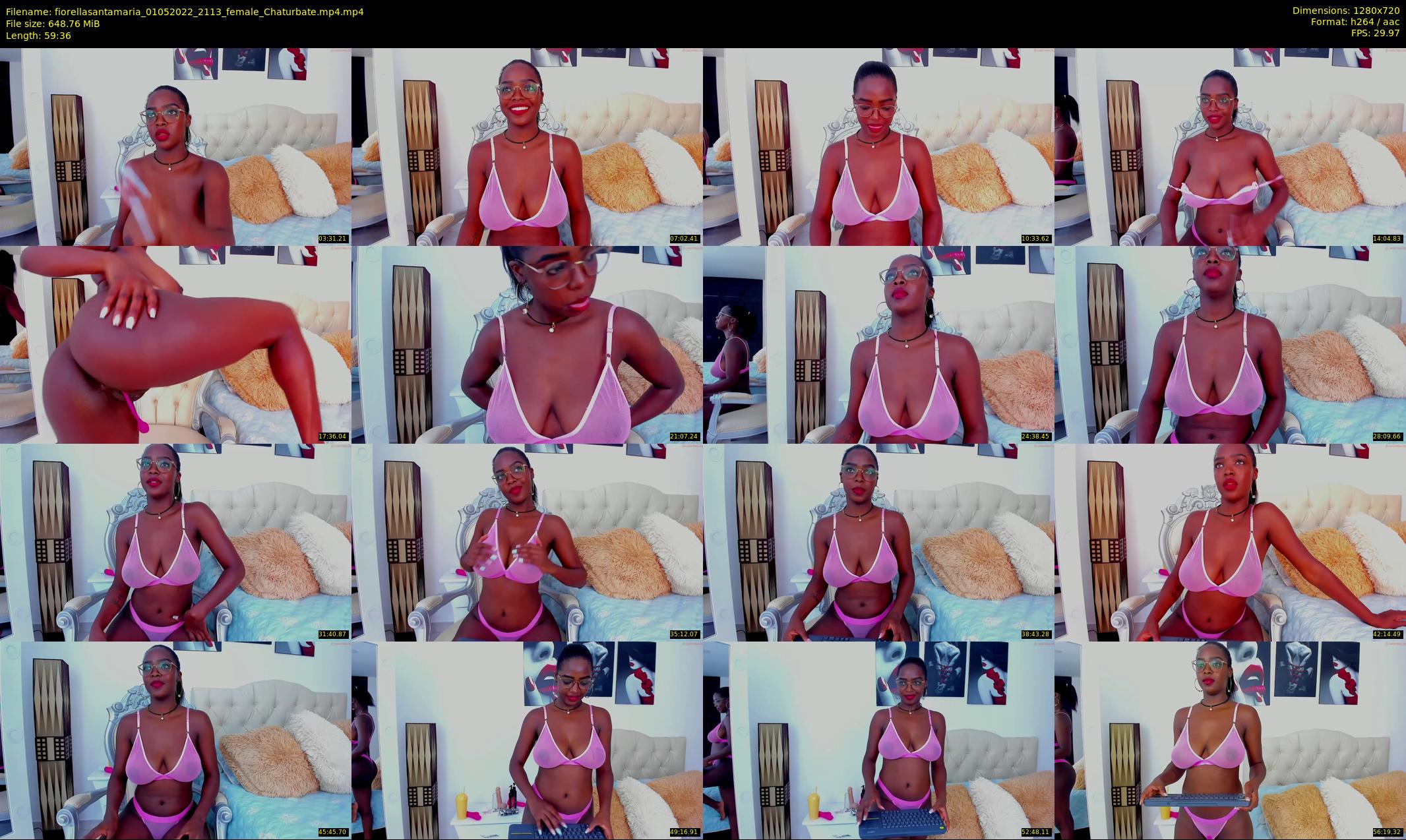 fiorellasantamaria — 60 minute Chaturbate female cam show recording, 720p, May 1, 2022