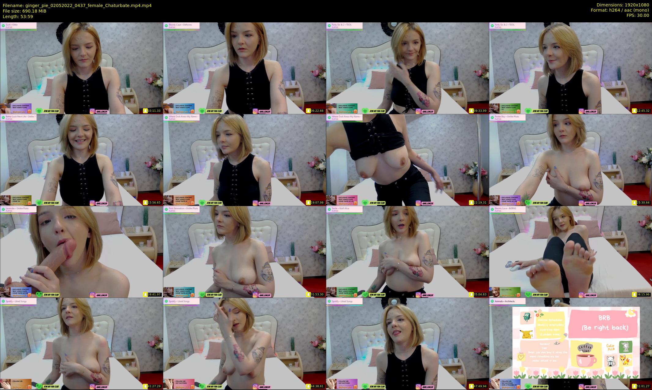 ginger_pie — 54 minute Chaturbate female cam show recording, 1080p, May 2, 2022