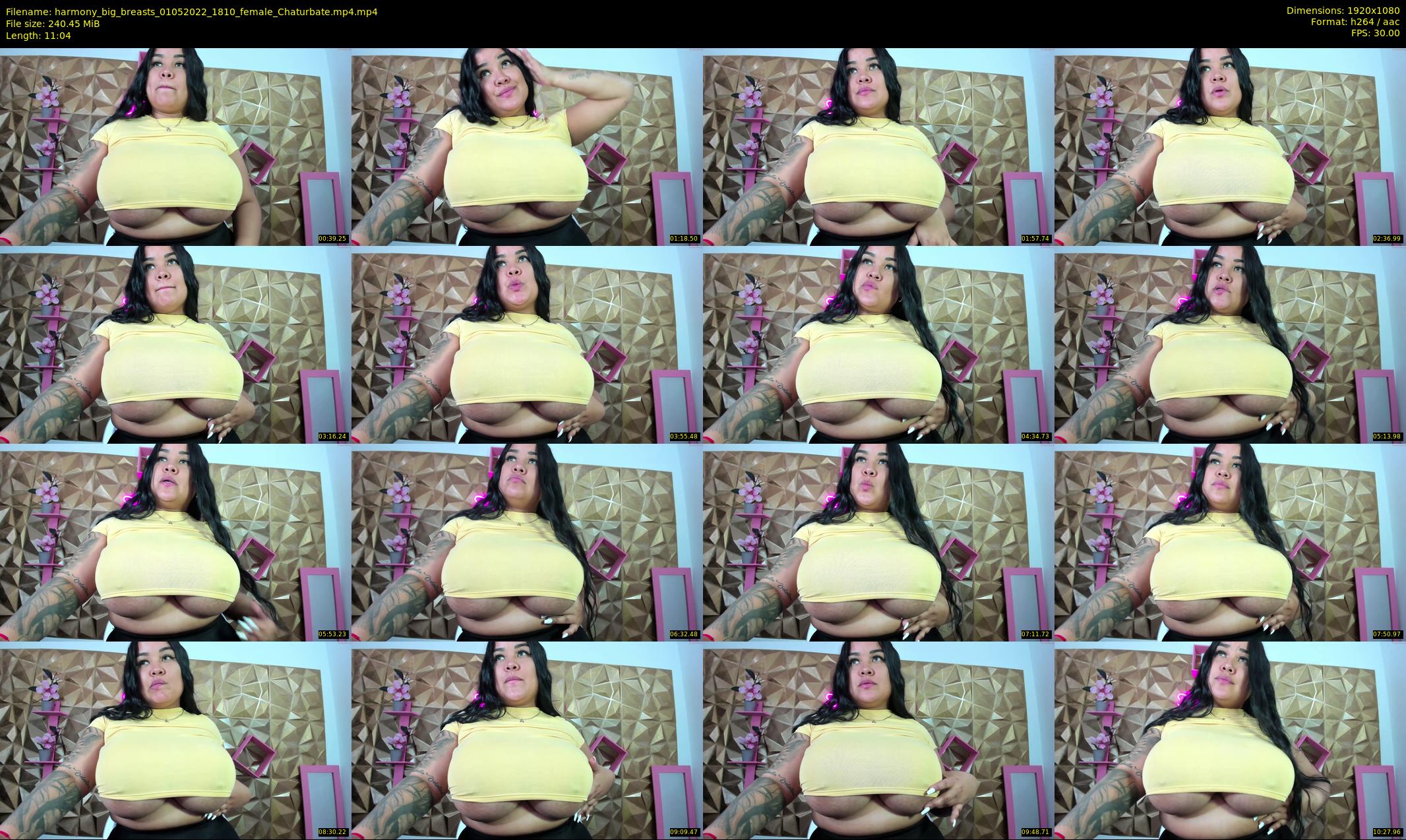 harmony_big_breasts — 12 minute Chaturbate female cam show recording, 1080p, May 1, 2022