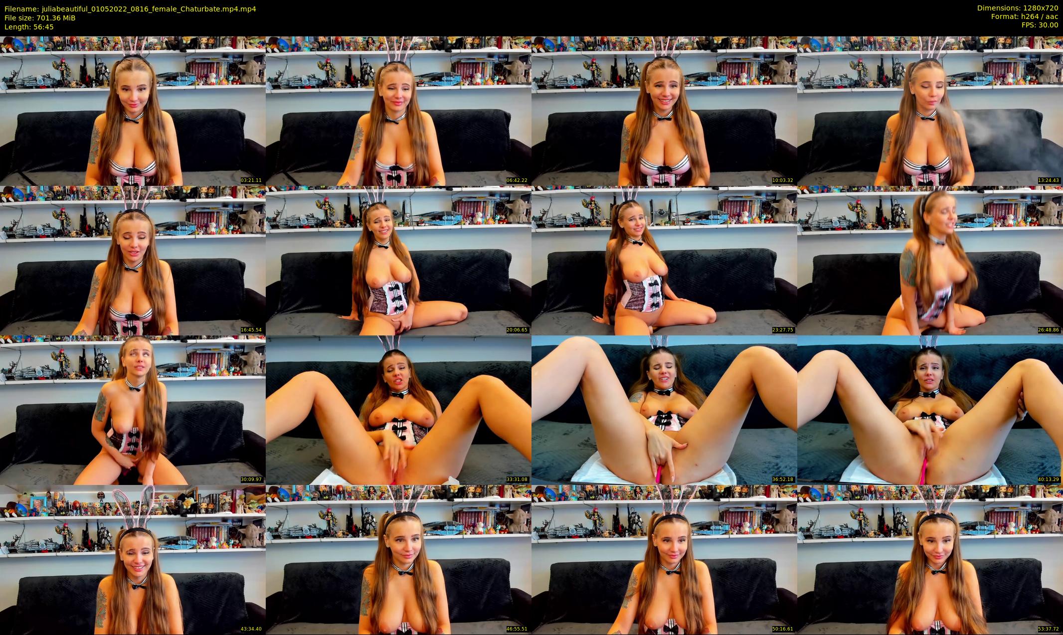 juliabeautiful — 57 minute Chaturbate female cam show recording, 720p, May 1, 2022