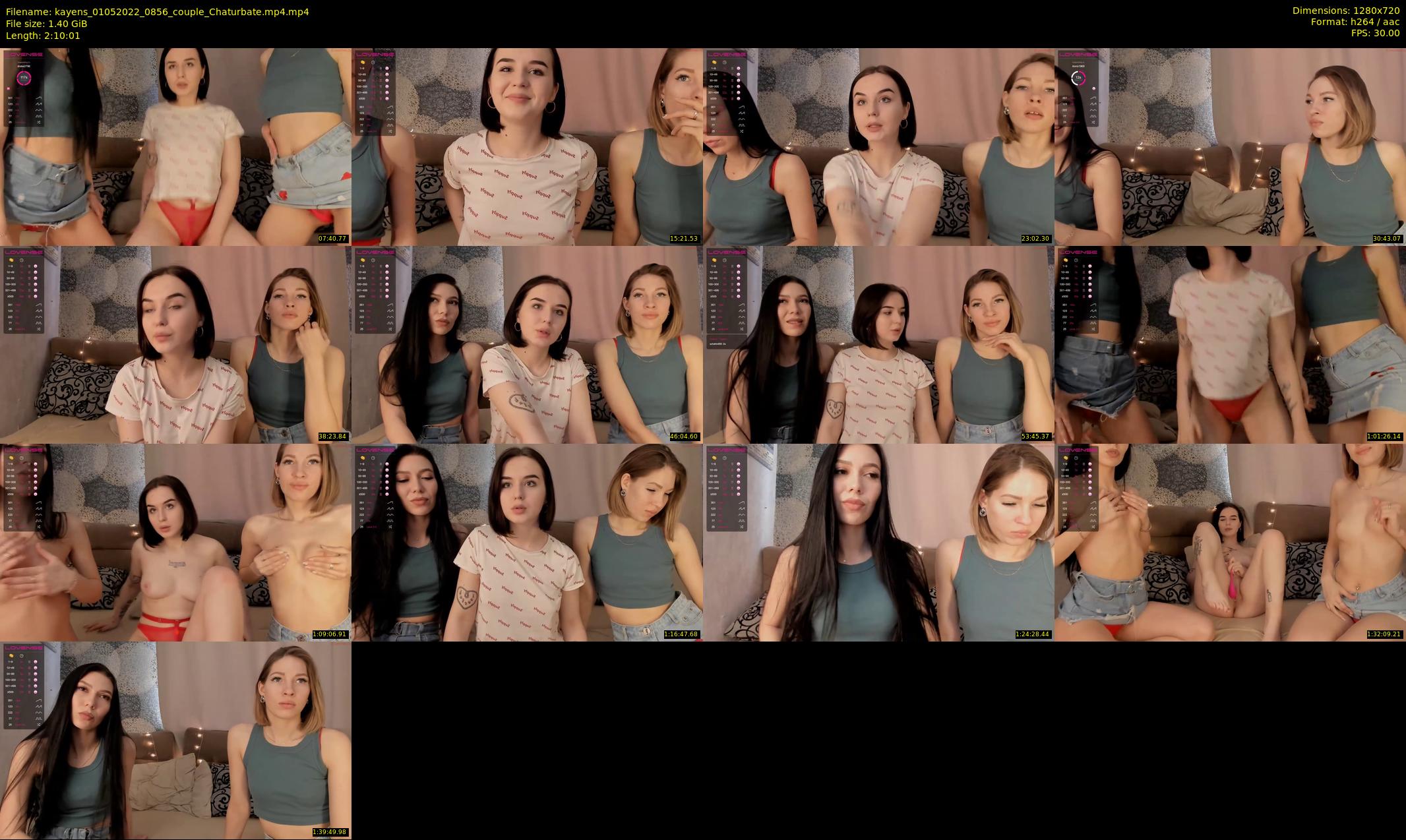 kayens — 131 minute Chaturbate couple cam show recording, 720p, May 1, 2022