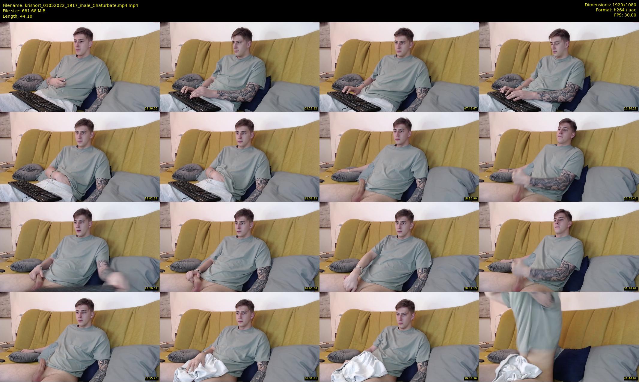 krishort — 45 minute Chaturbate male cam show recording, 1080p, May 1, 2022