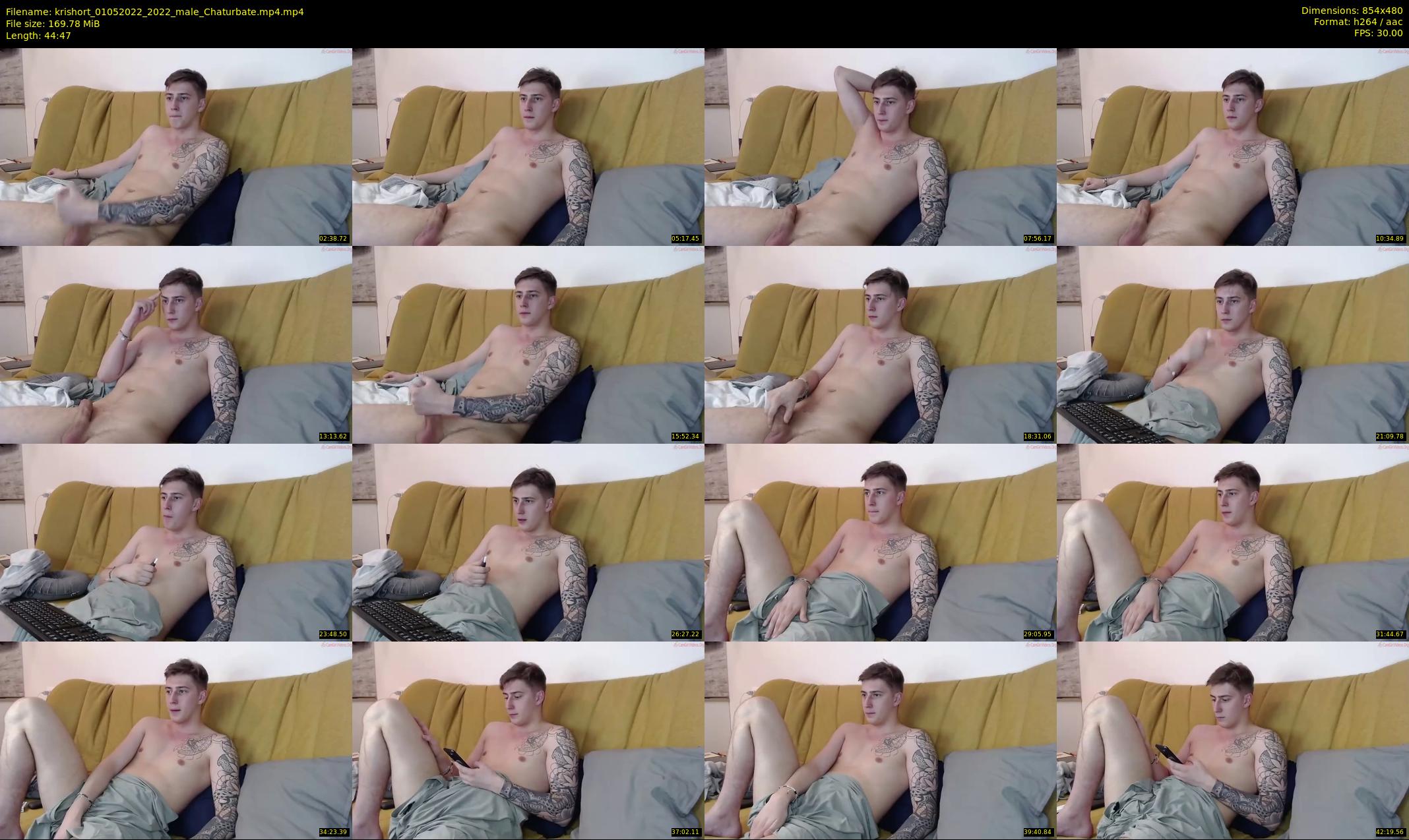 krishort — 45 minute Chaturbate male cam show recording, 480p, May 1, 2022