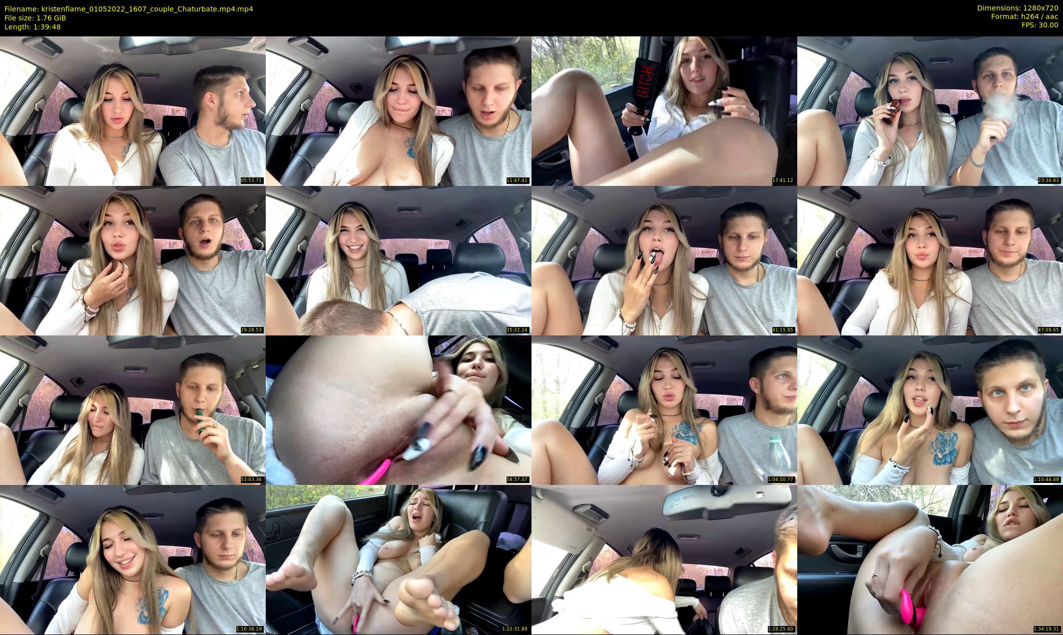 kristenflame — 100 minute Chaturbate couple cam show recording, 720p, May 1, 2022
