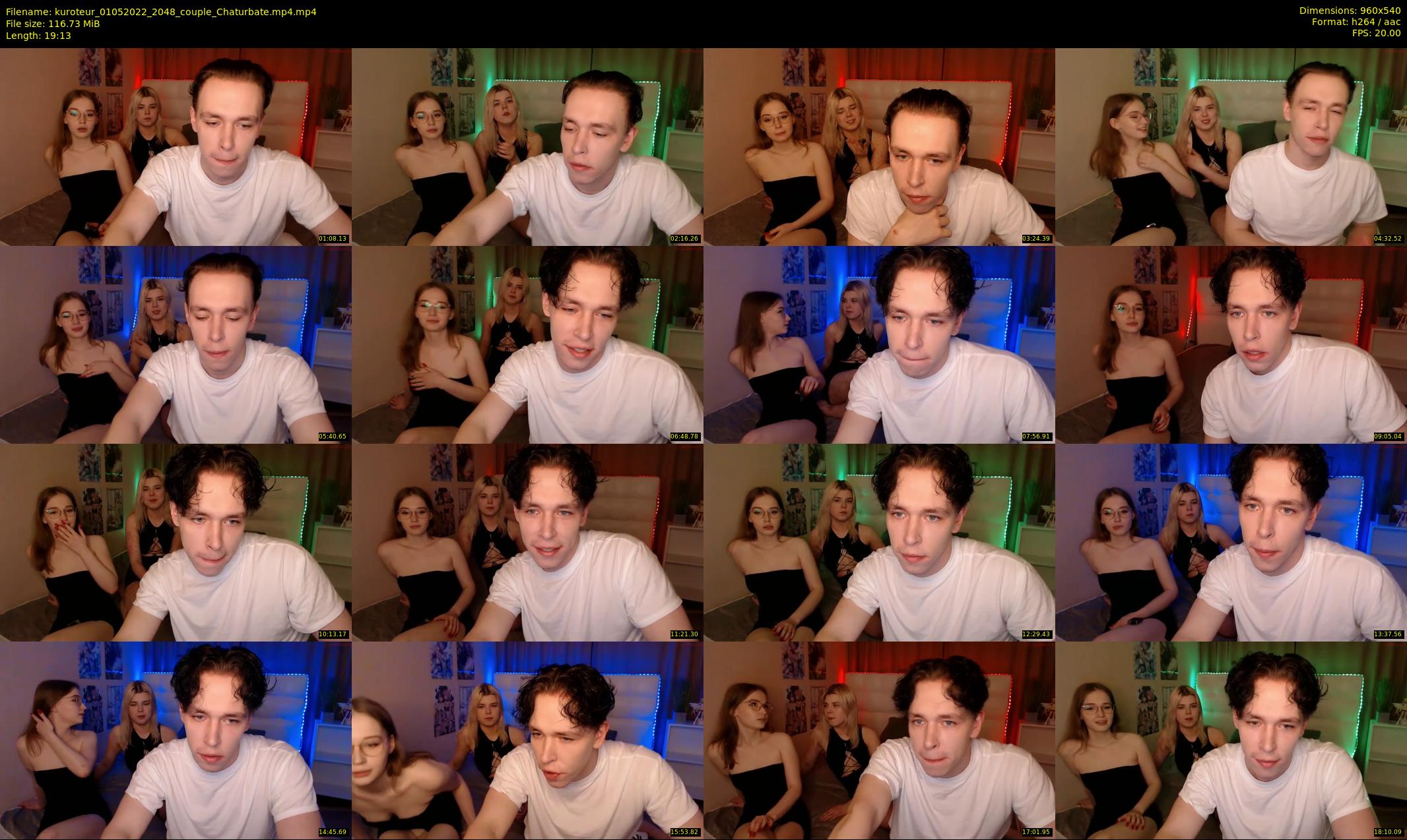 kuroteur — 20 minute Chaturbate couple cam show recording, 480p, May 1, 2022