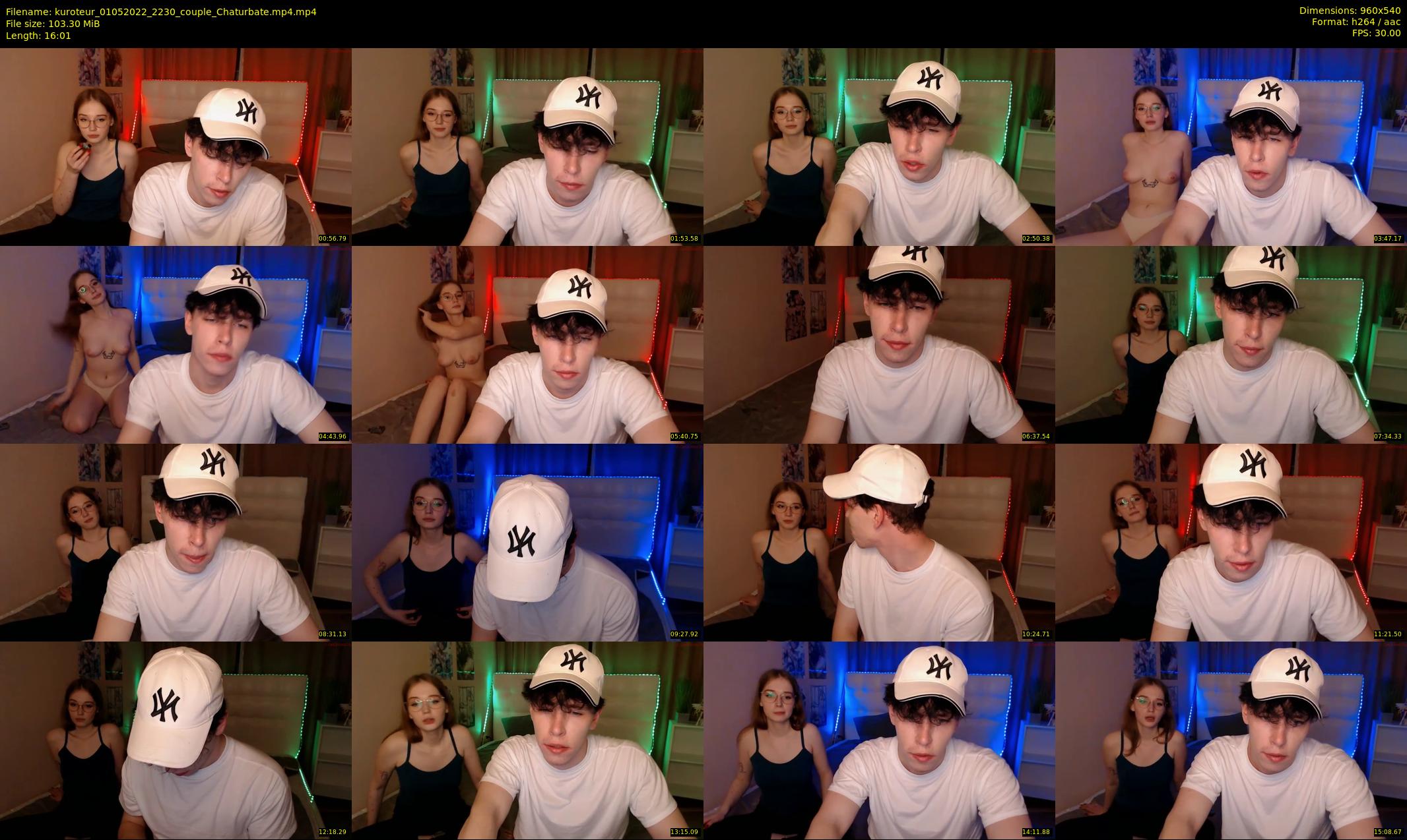 kuroteur — 17 minute Chaturbate couple cam show recording, 480p, May 1, 2022