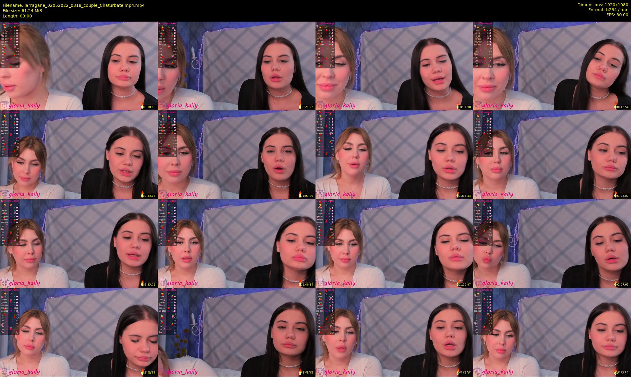 larragane — 3 minute Chaturbate couple cam show recording, 1080p, May 2, 2022